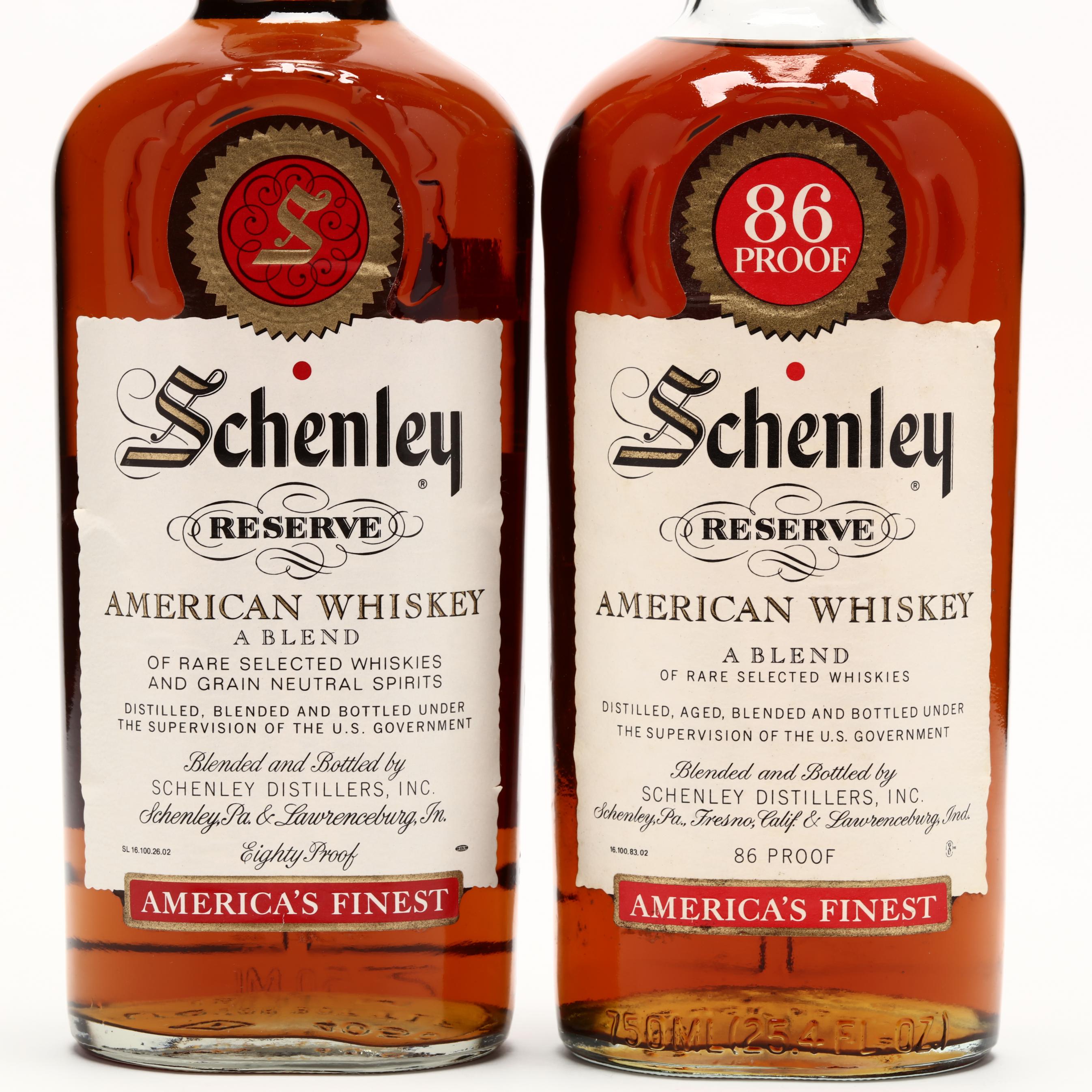 未開封　カナディアン　ライ　ウイスキー　SCHENLEY Schenley Reserve American Whiskey (Lot 8085 - Rare SpiritsDec 4