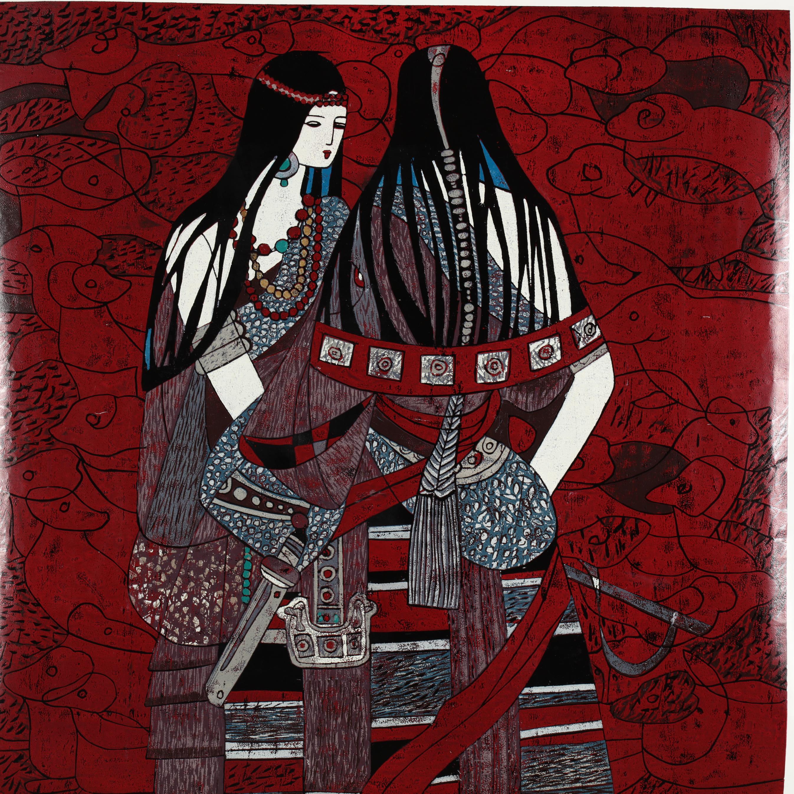 Three Works on Paper in style of Ting Shao Kuang (Lot 119 - The