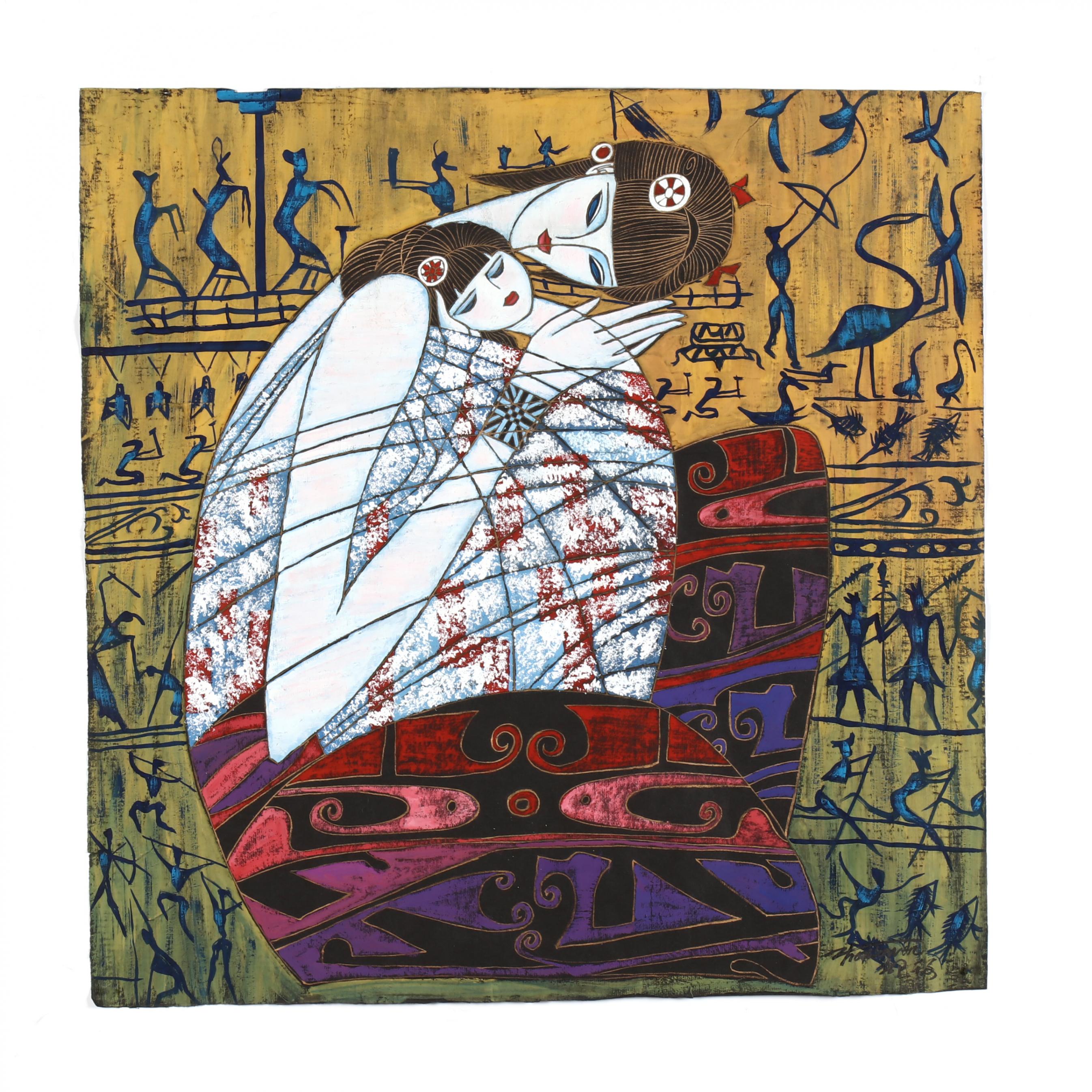 Three Works on Paper in style of Ting Shao Kuang (Lot 119 - The