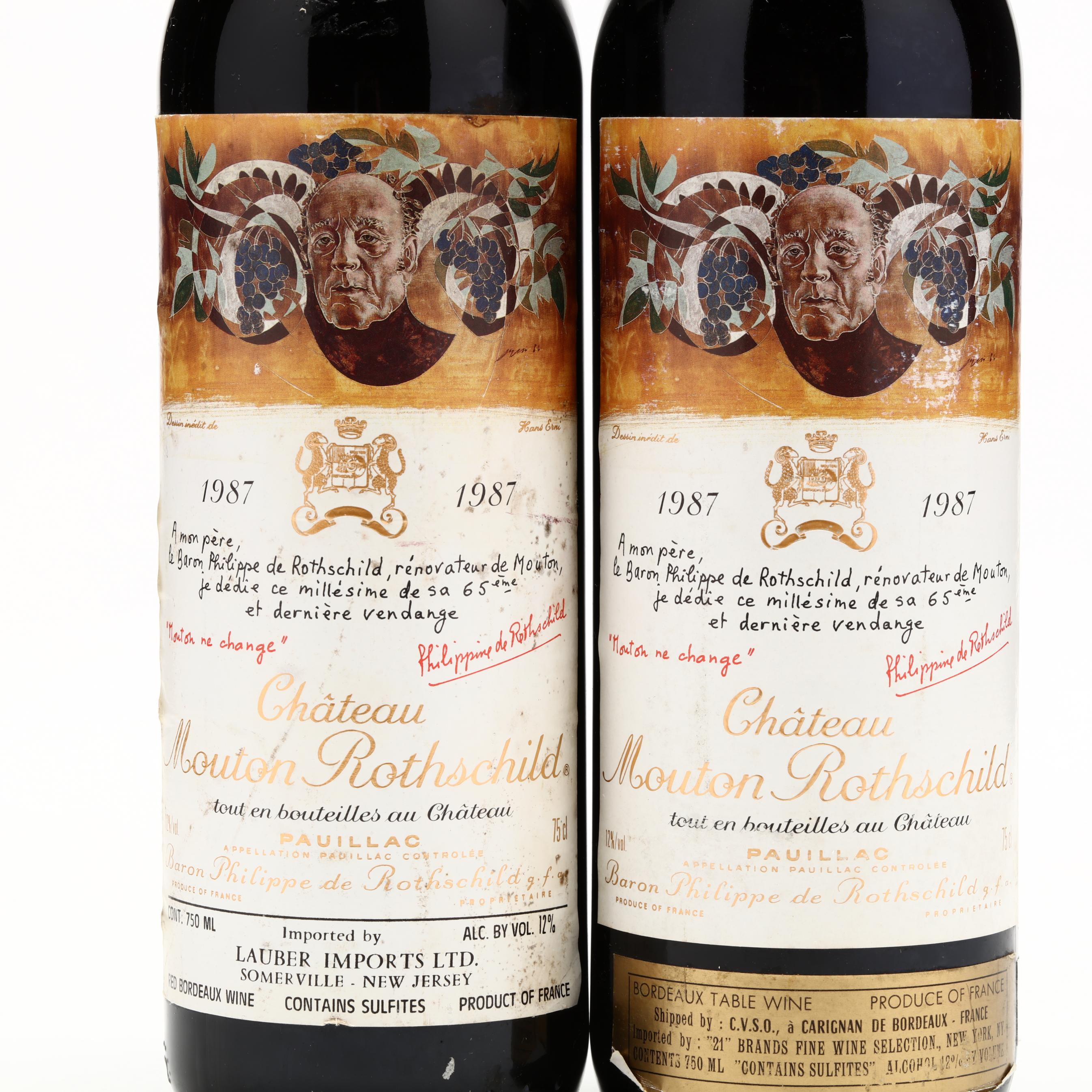 Chateau Mouton Rothschild 1987 シャトー・ムートン・ロートシルト