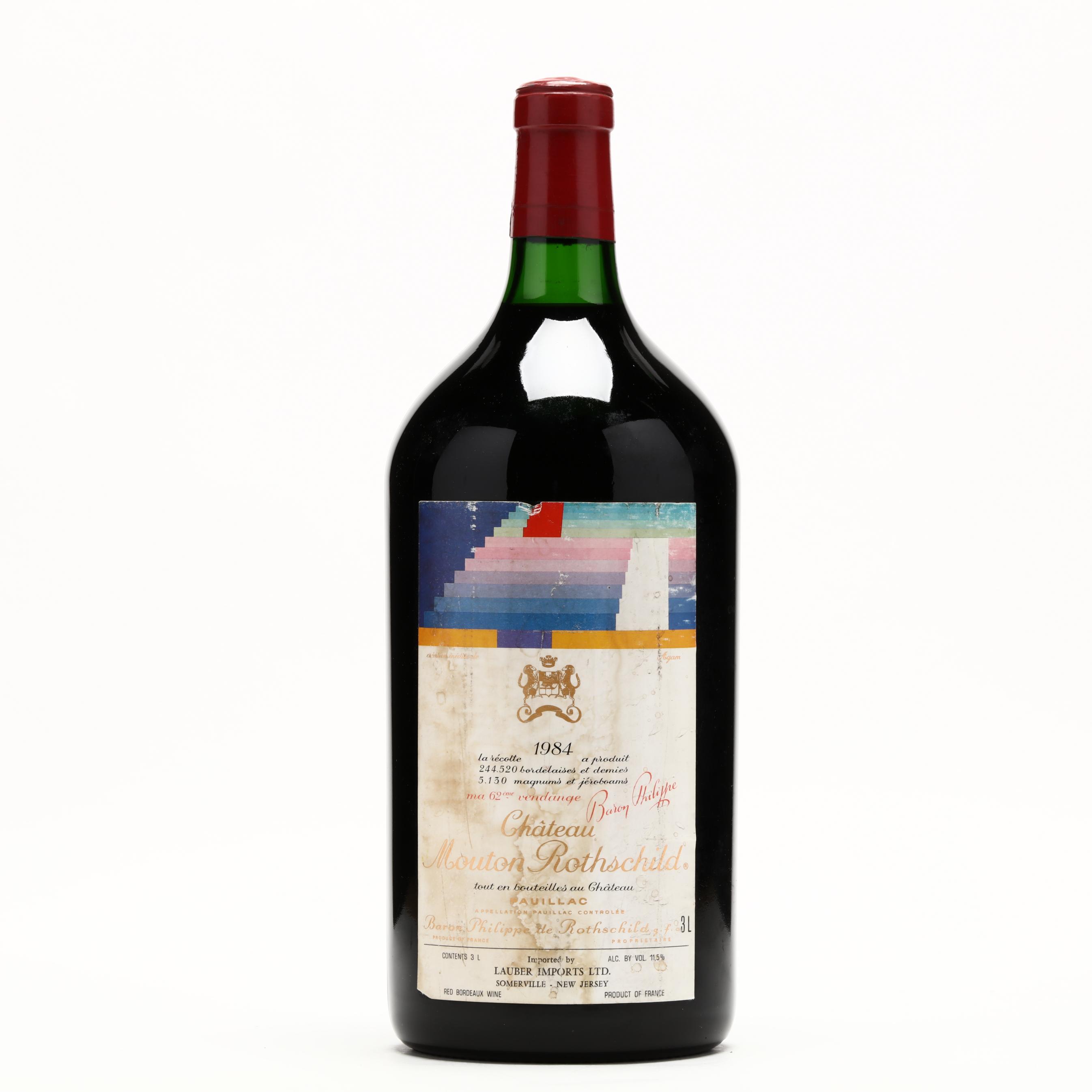 【まとめ割有】LEPETITMOUTONDEMOUTON ROTHSCHILD Chateau Mouton-Rothschild Double-Magnum - Vintage 1984 (Lot 7040