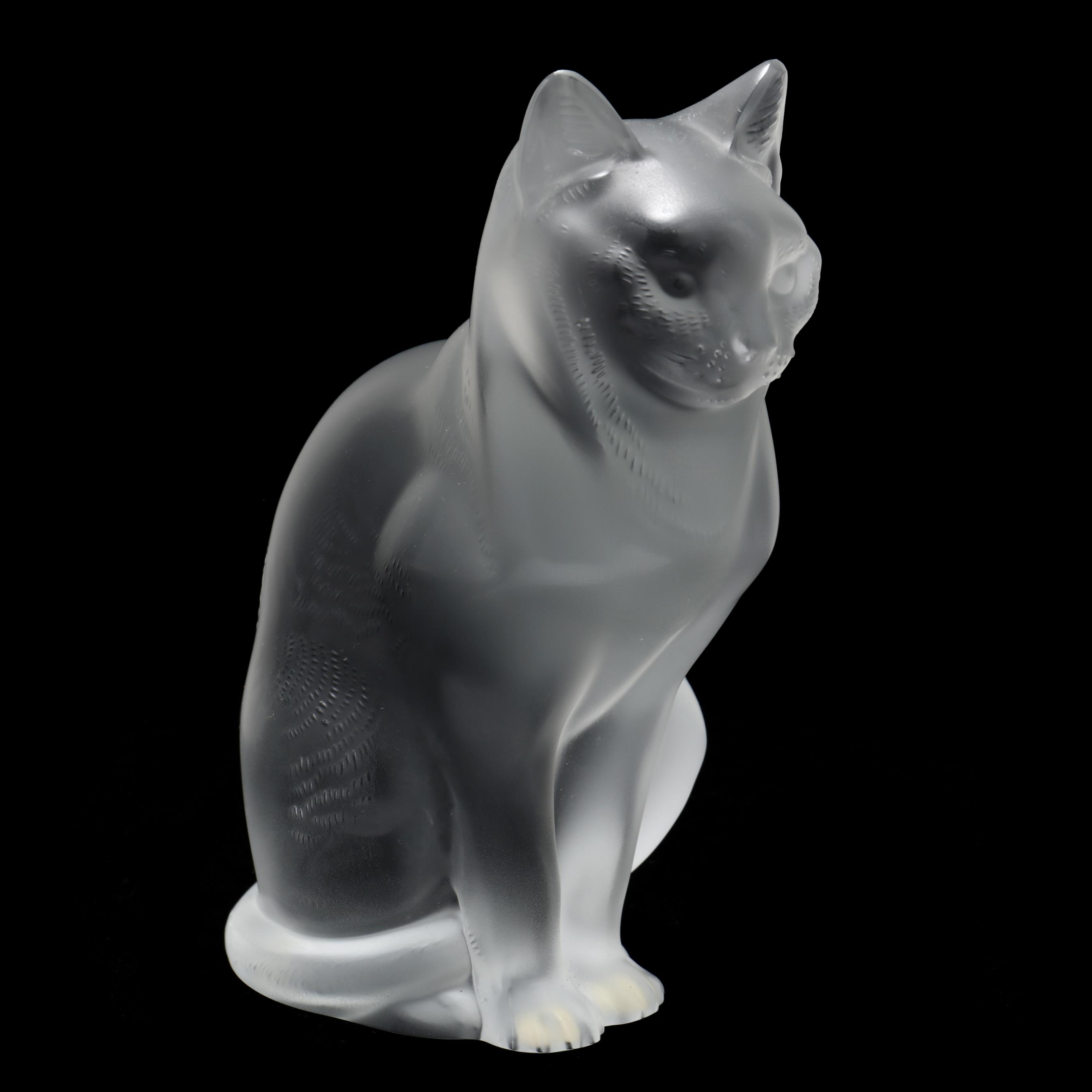 Lalique, Seated Crystal Cat (Lot 45 - The Holiday Estate