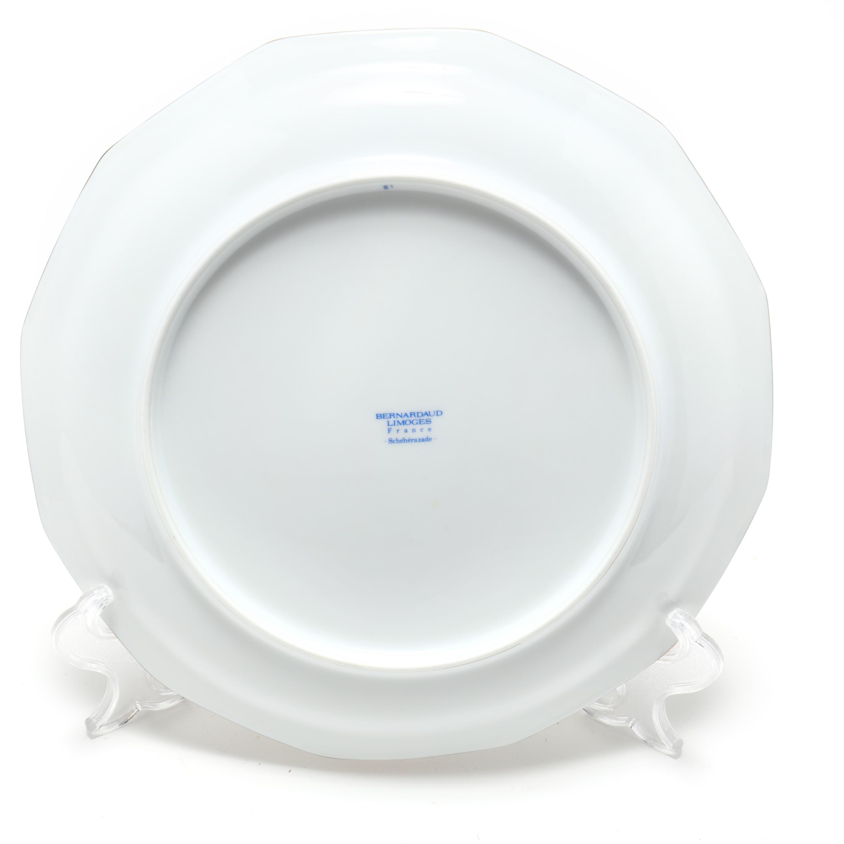 A Large Bernardaud Limoges Scheherazade China Dinner Service