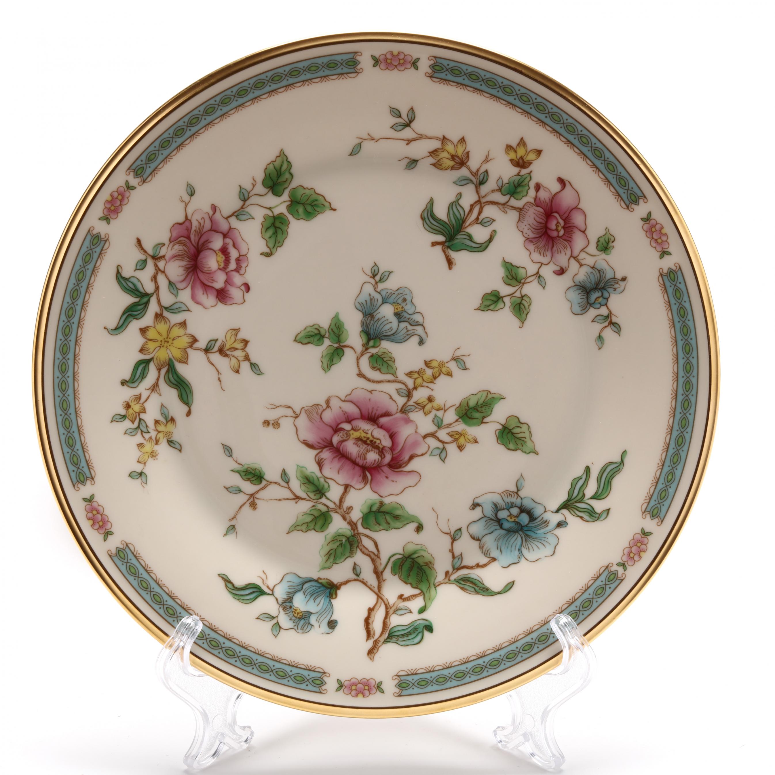 Set of 4 Salad Plates Lenox China Morning Blossom 