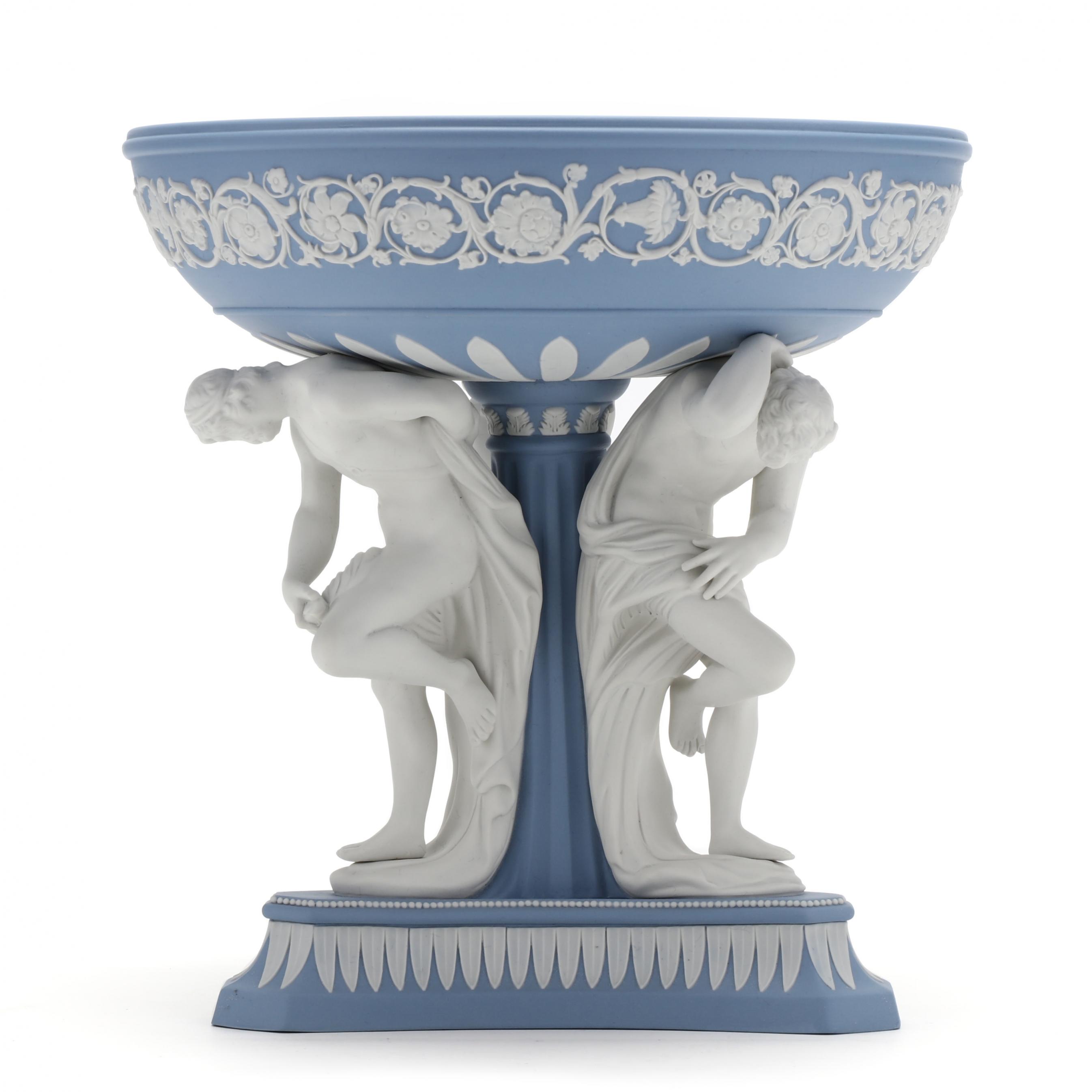ウェジウッド Old・Cup & Saucer & Plate = Blue/Gold Deco (1級