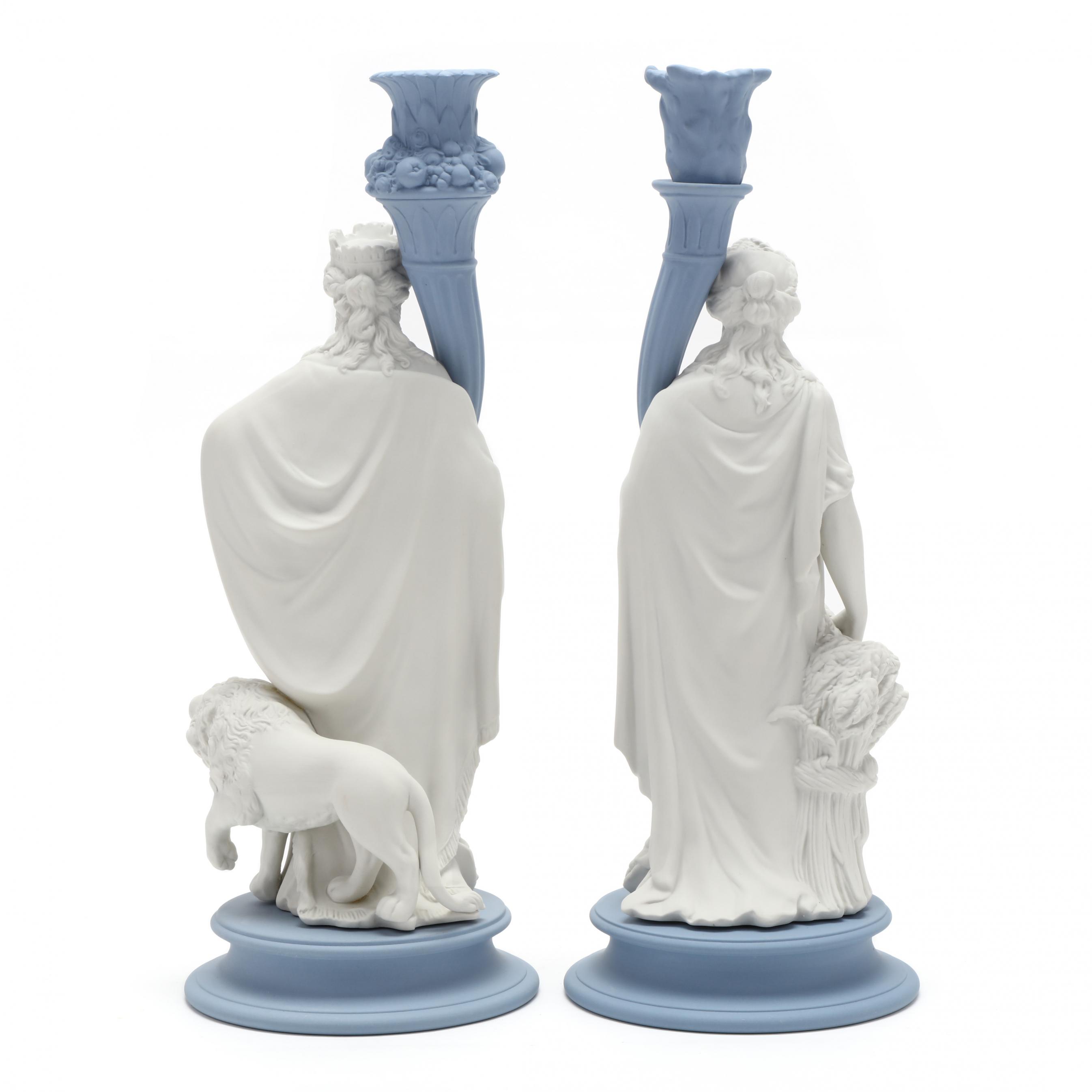 Wedgwood Genius Collection Pair of Candlesticks, Ceres and Cybele