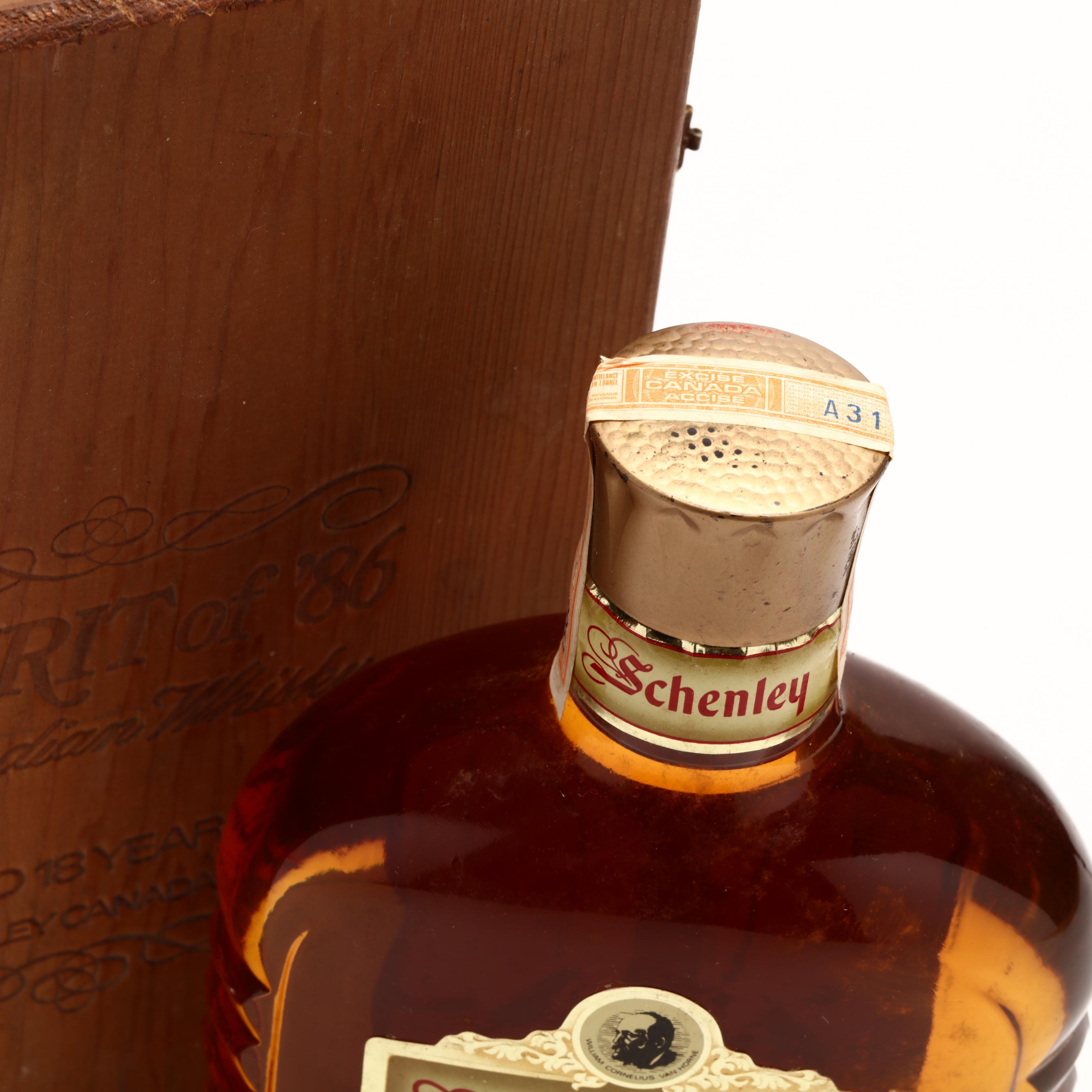 Schenley Spirit of '86 Canadian Whisky (Lot 1191 - Rare SpiritsFeb