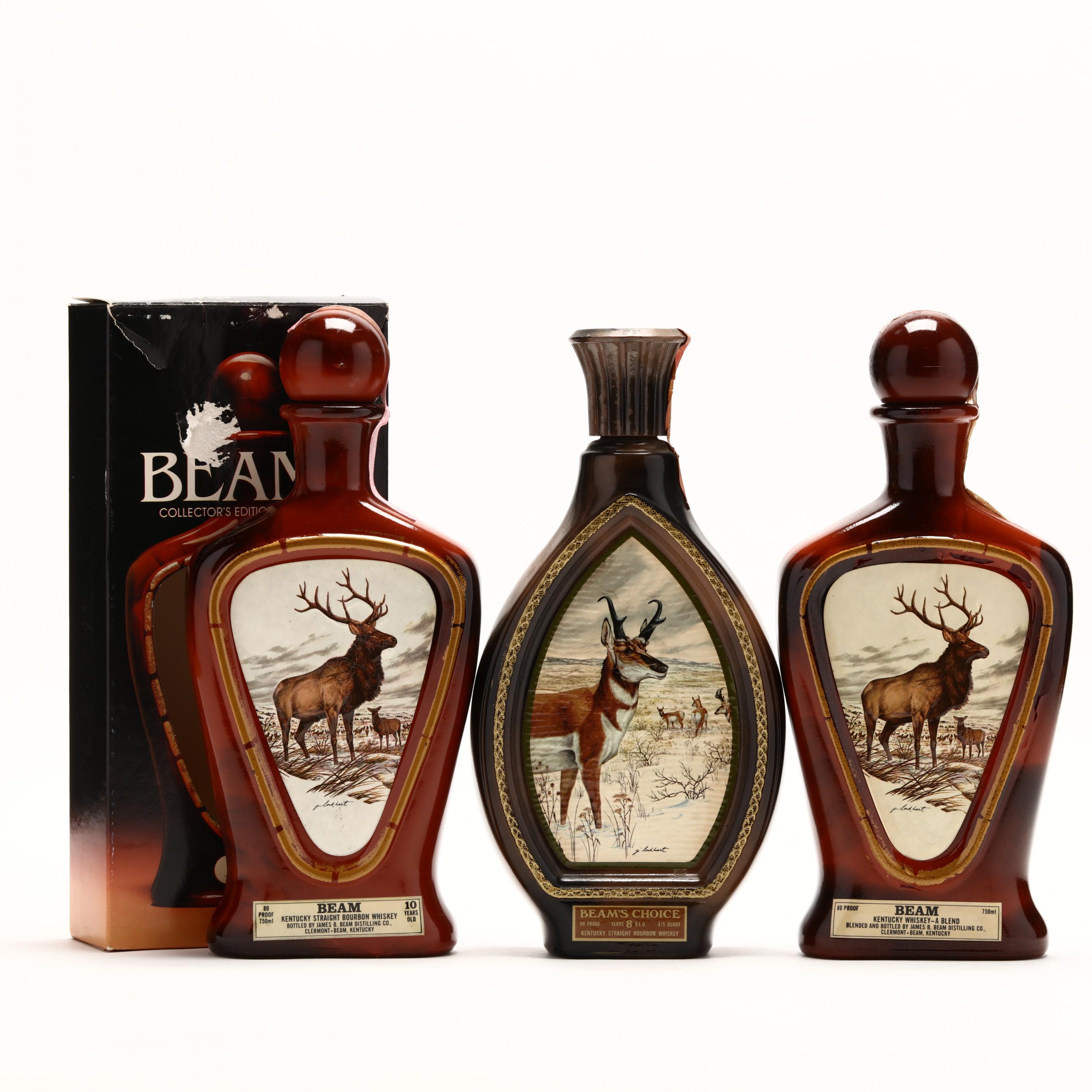 Jim Beam Kentucky Straight Bourbon Whiskey, J. Lockhart Decanters