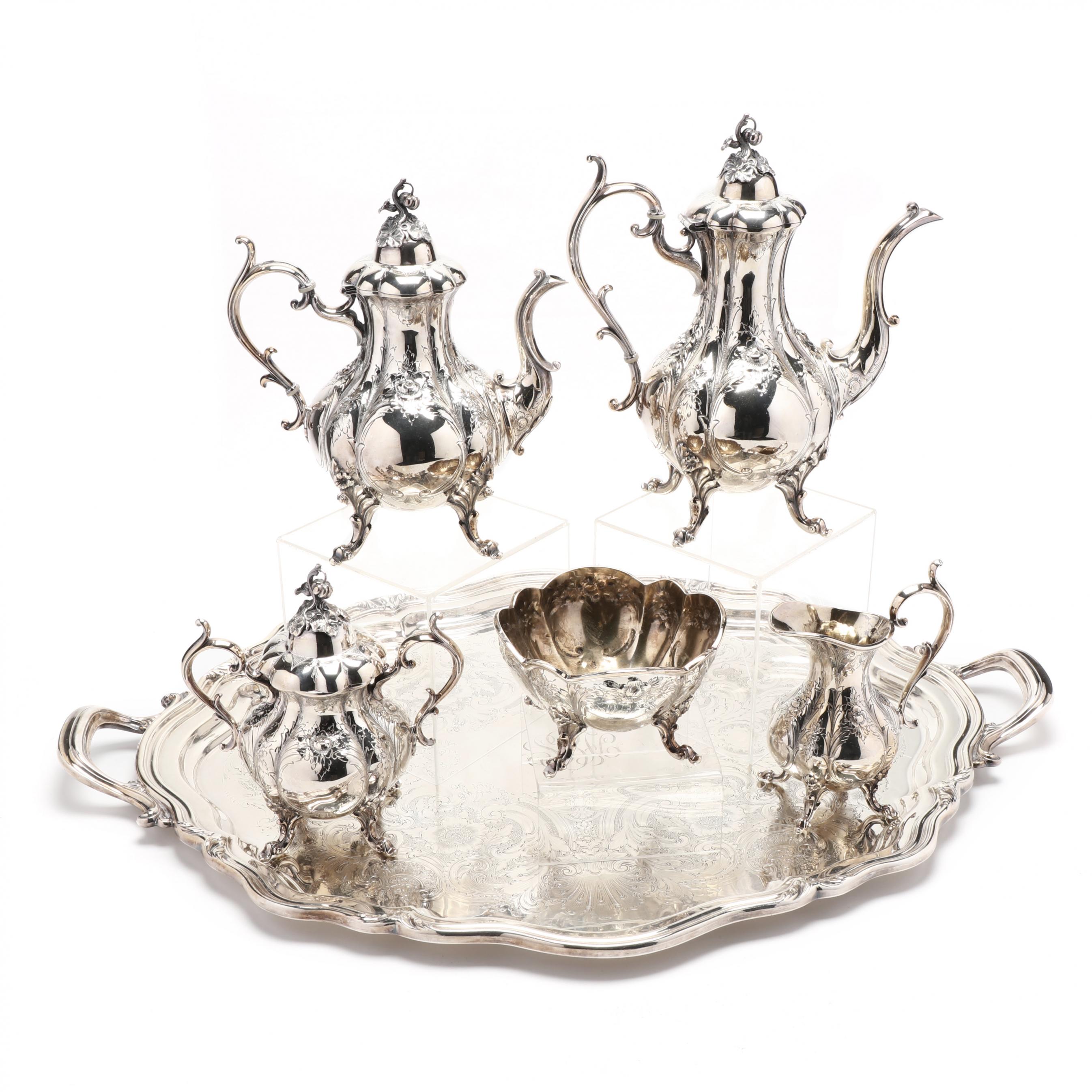 【Reed & Barton】 コーヒーポット Winthrop Reed and Barton 1795 Winthrop Pumpkin Top Coffee Pot Teapot