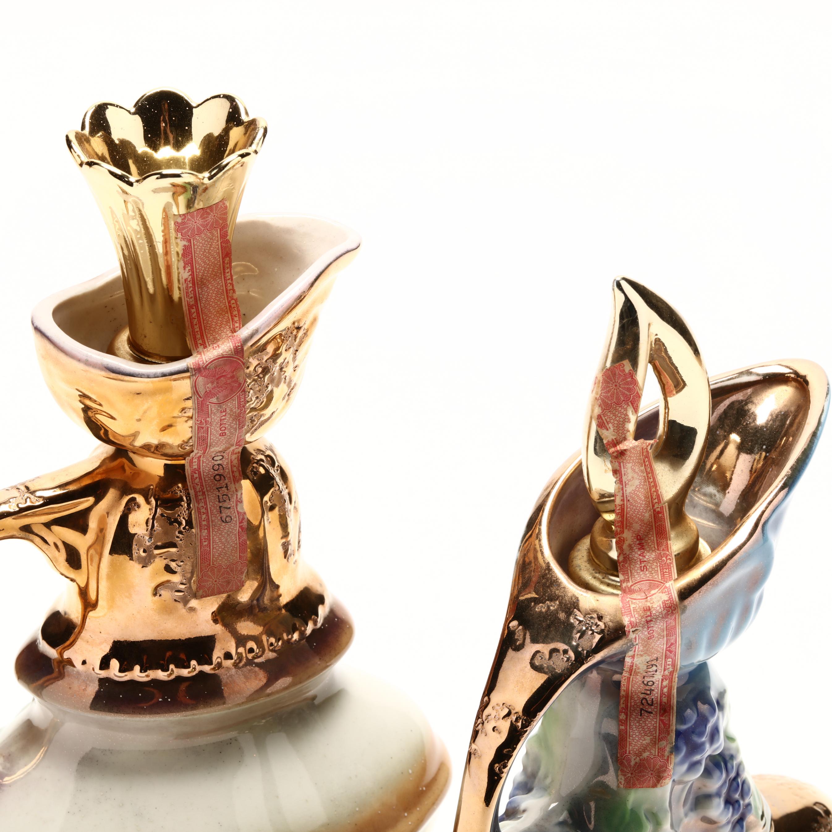 Jim Beam Kentucky Straight Bourbon Whiskey, Harolds Club Decanters 