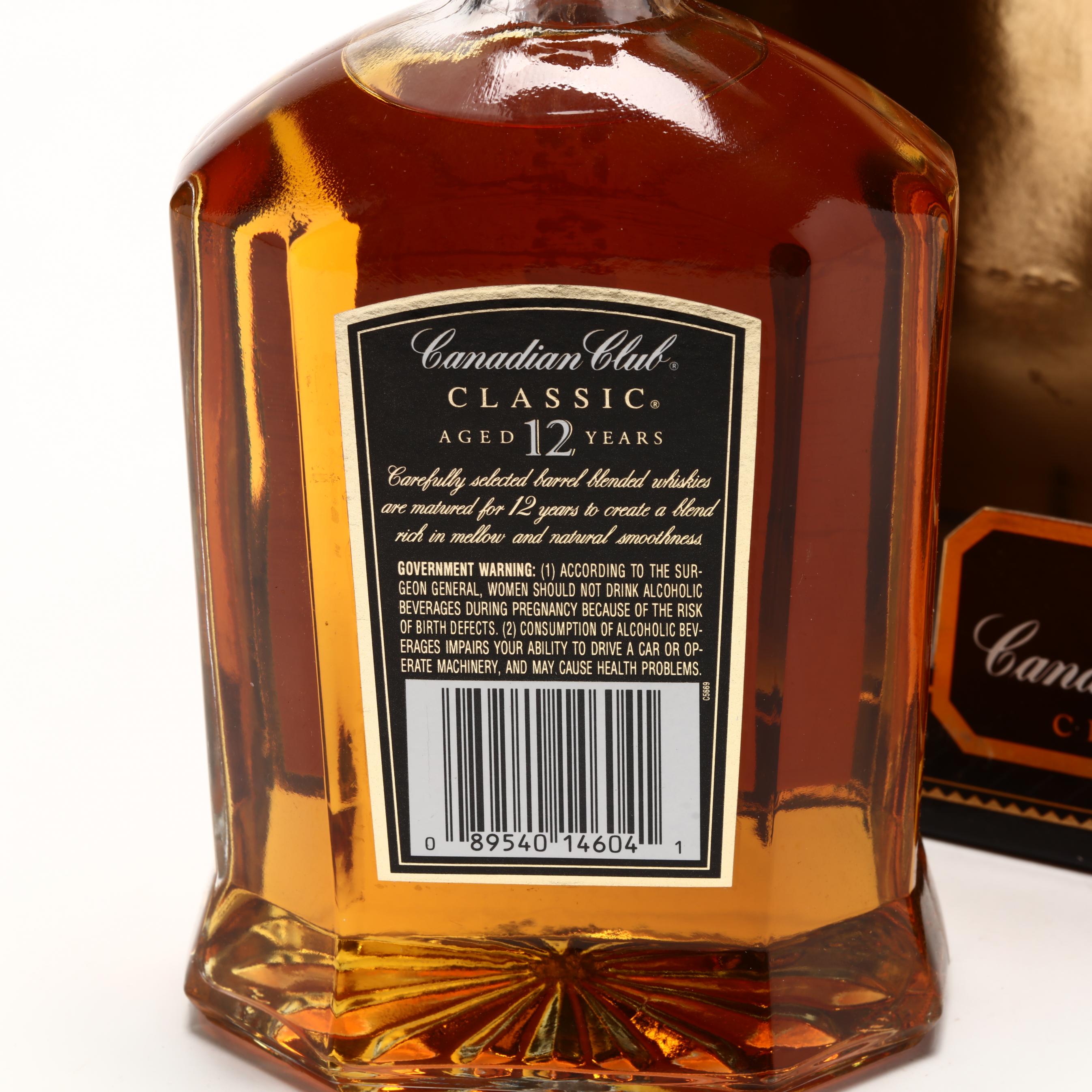 Canadian Club Classic Whisky Bottle & Glasses Gift Set (Lot 1201