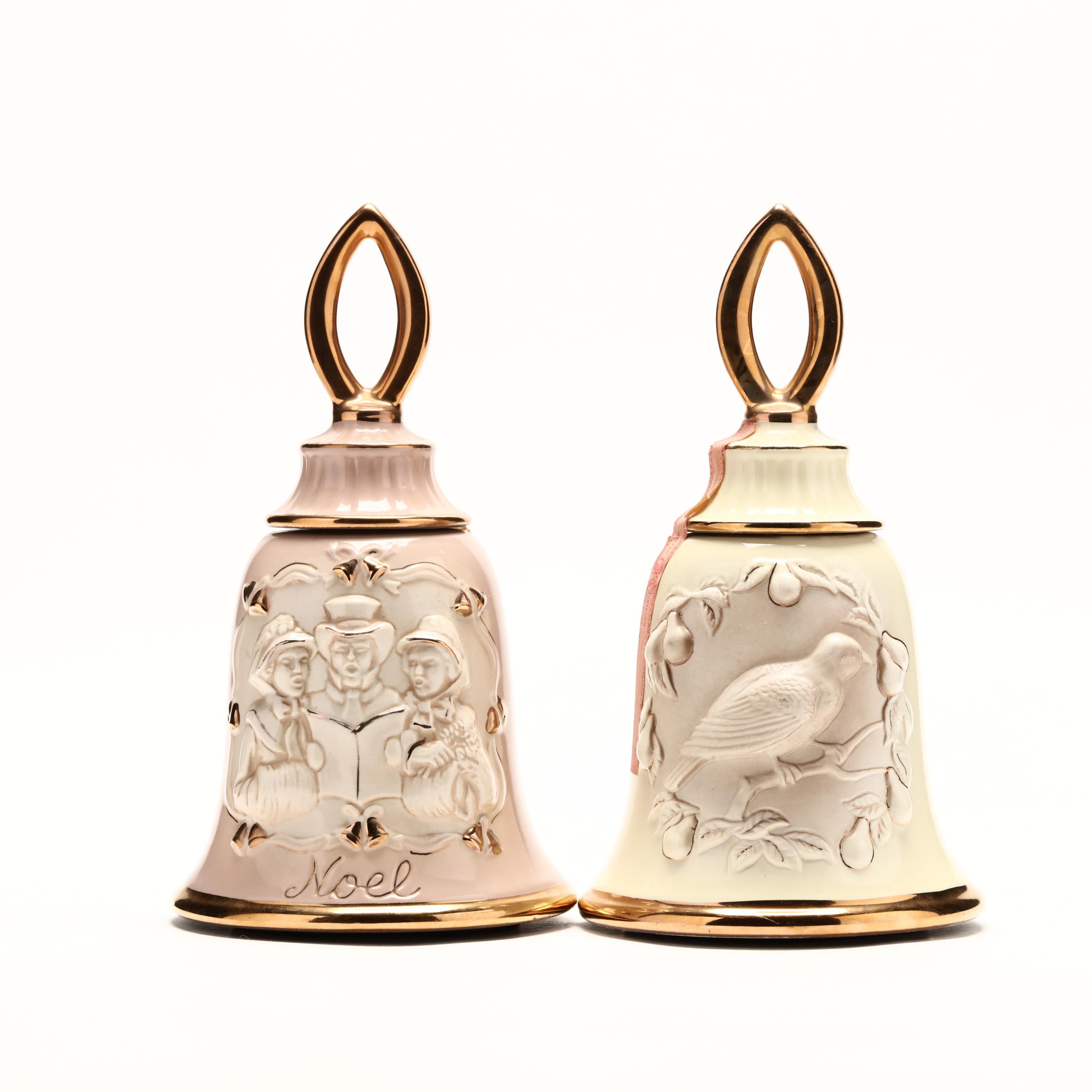 Jim Beam Kentucky Straight Bourbon Whiskey, Musical Bell Decanters