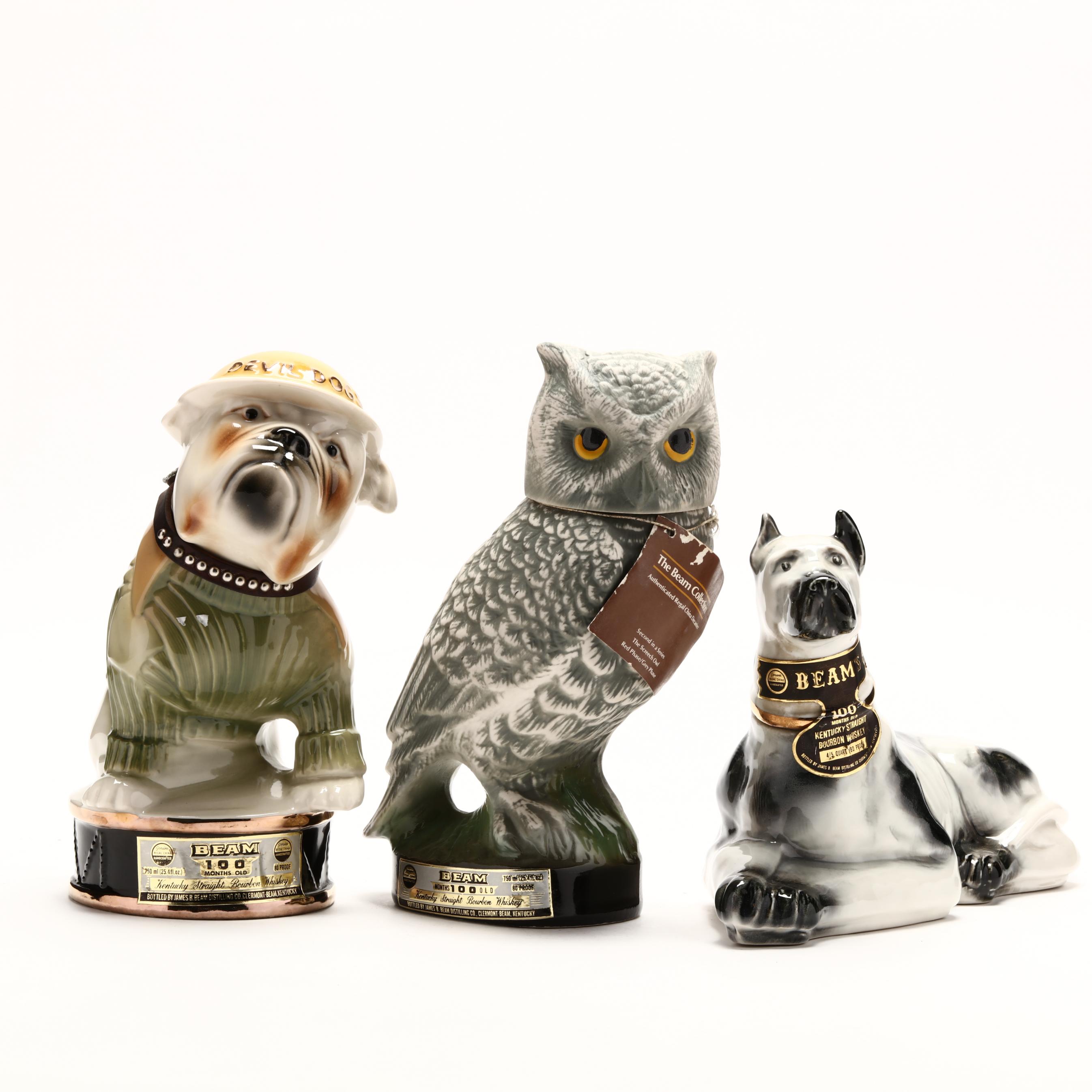 Jim Beam Kentucky Straight Bourbon Whiskey in Various Animal