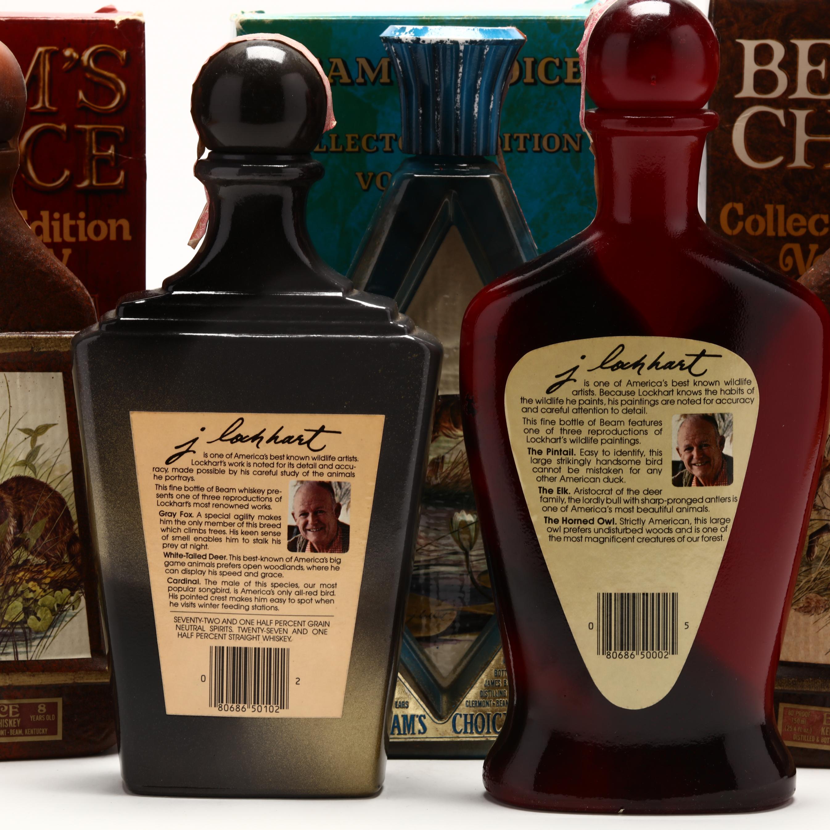 Jim Beam Kentucky Straight Bourbon Whiskey, J. Lockhart Decanters