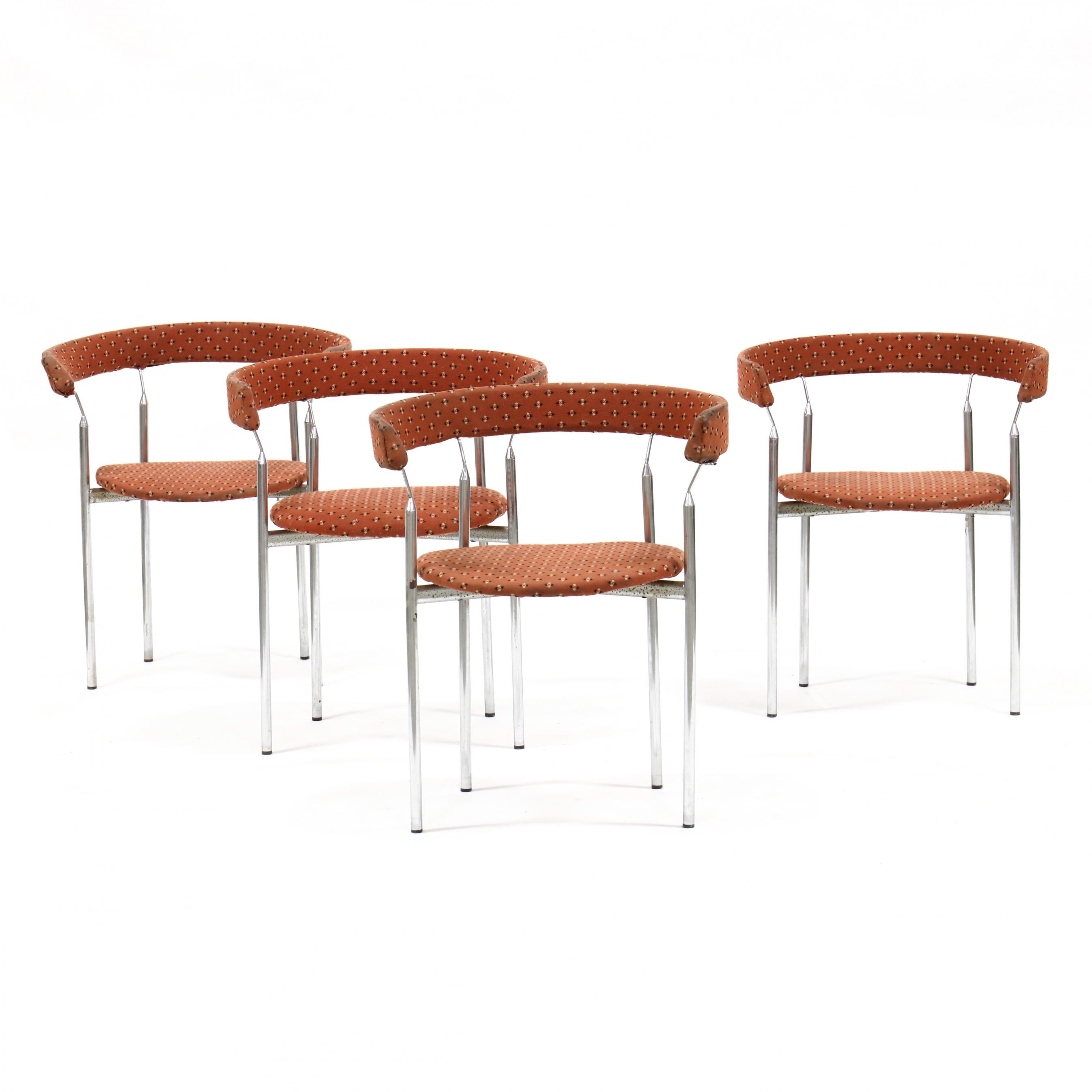 Jan Lunde Knudsen (Norway, 1922-1990), Set of Four Rondo Chairs