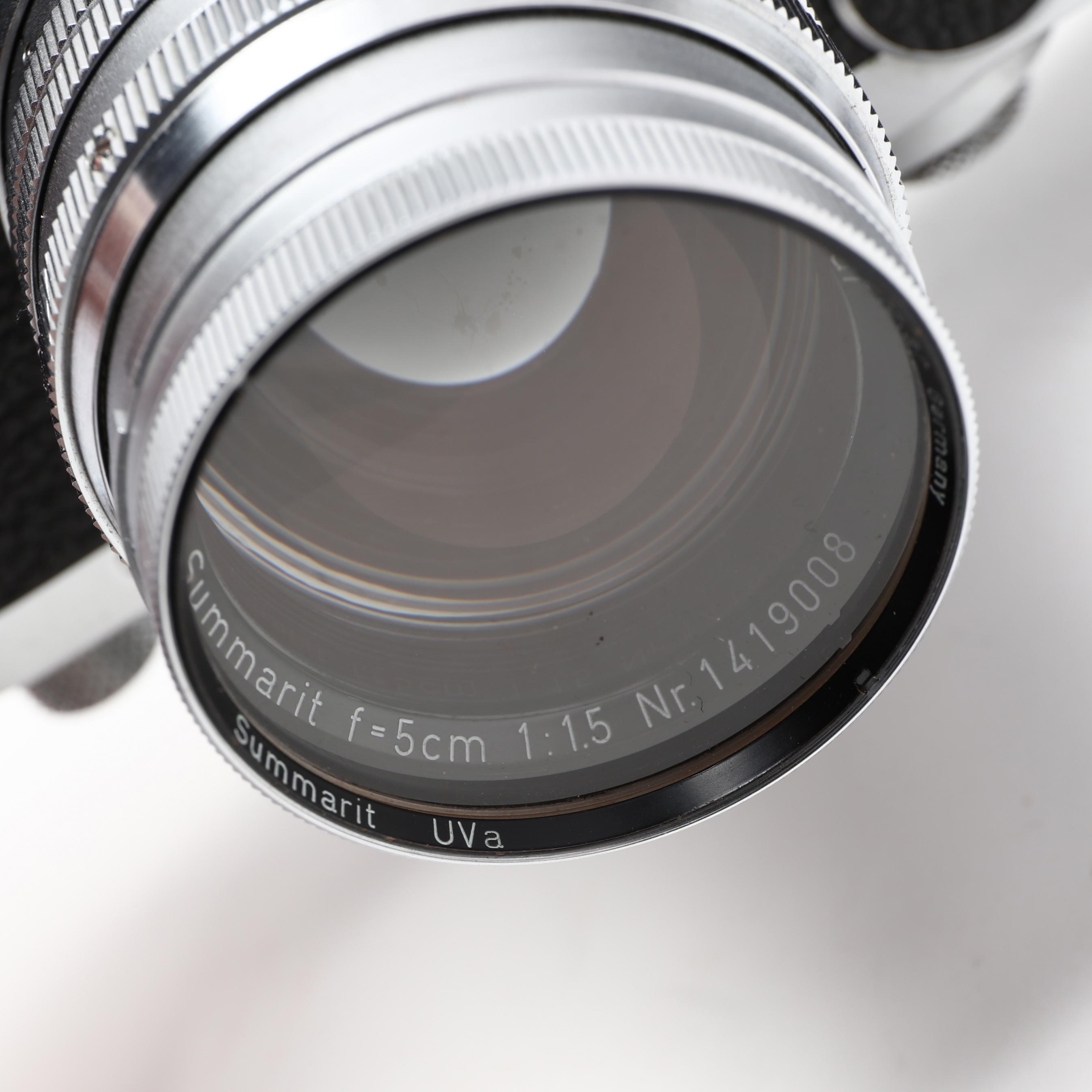 Two Vintage Leica D.R.P. Leitz Wetzlar Rangefinder Cameras With