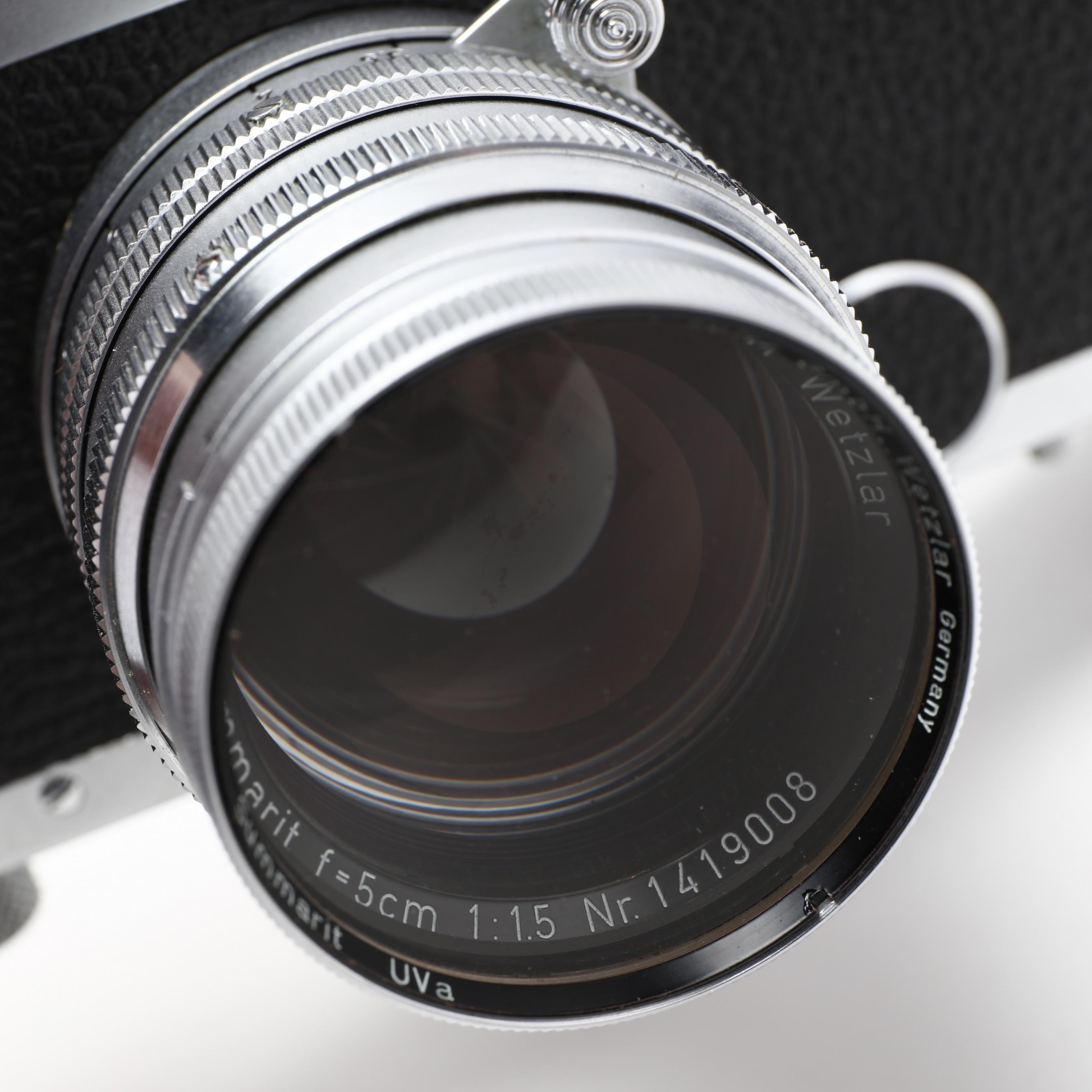 Two Vintage Leica D.R.P. Leitz Wetzlar Rangefinder Cameras With