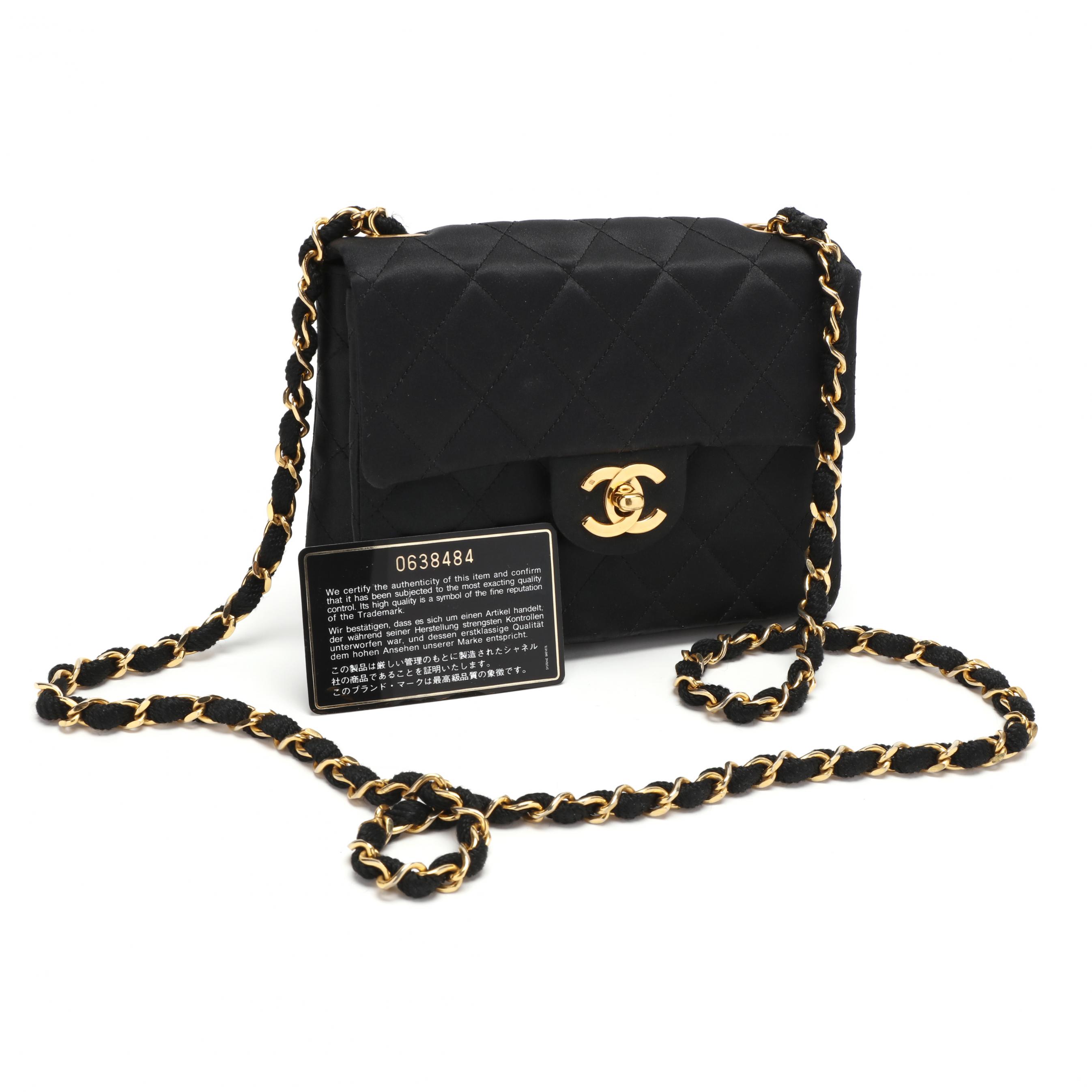 Chanel Black Satin Mini Lipstick Flap Bag, 2004 Available For Immediate  Sale At Sotheby's