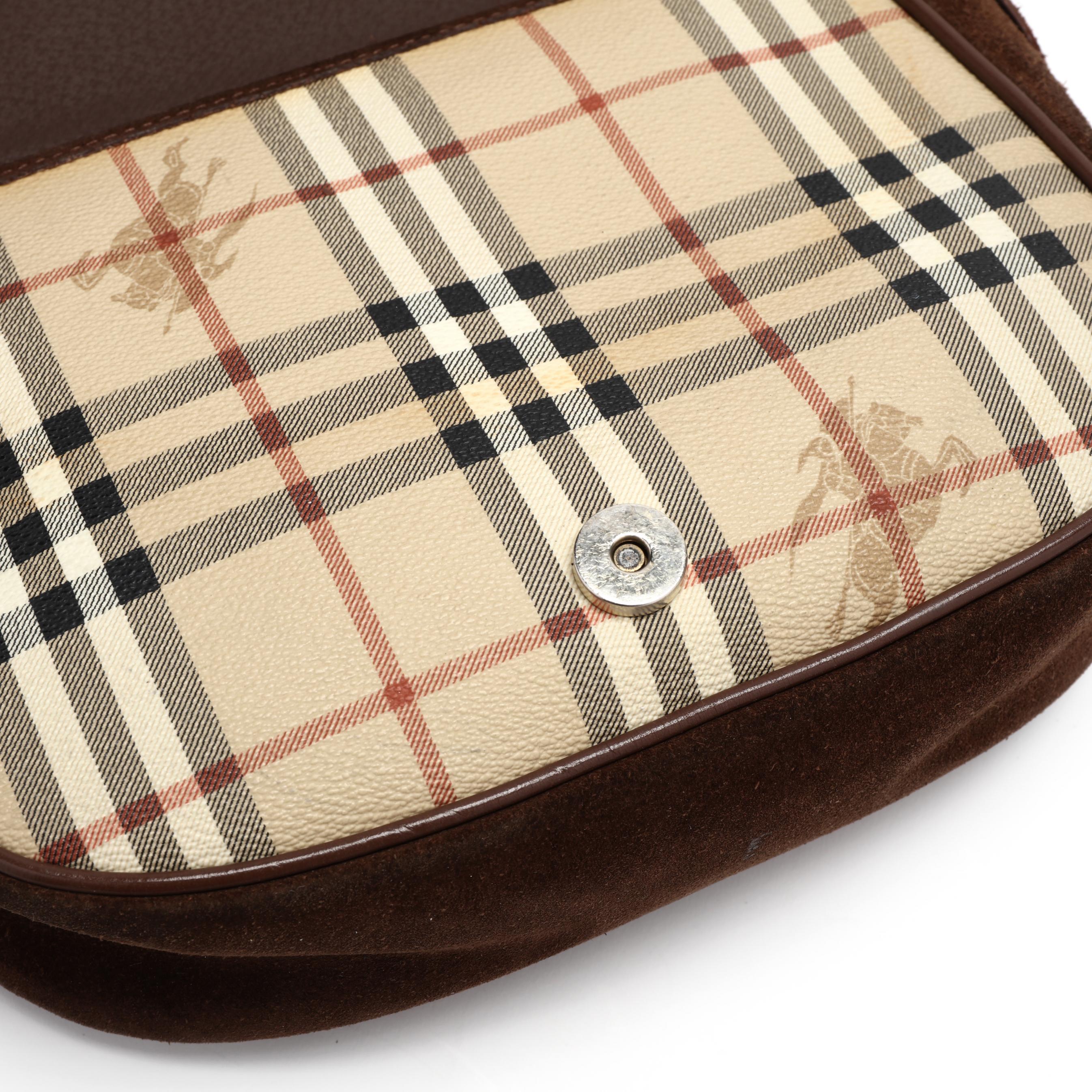 【関税＆送料込み】Burberry Bags.. Vintage Market Plaid Saddle Bag, Burberry (Lot 3191 - March