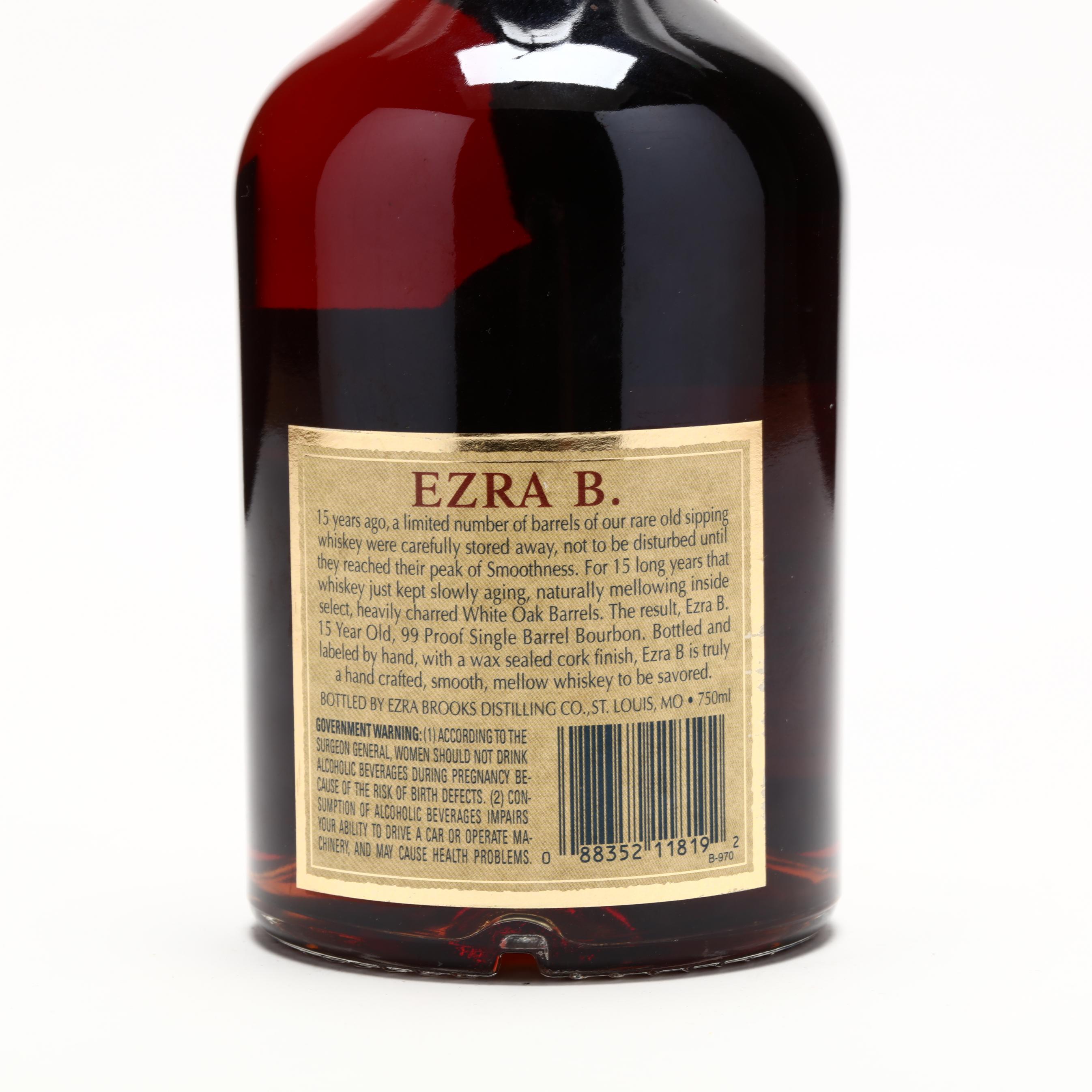 Ezra B. Single Barrel Bourbon Whiskey (Lot 3034 - Rare SpiritsMar