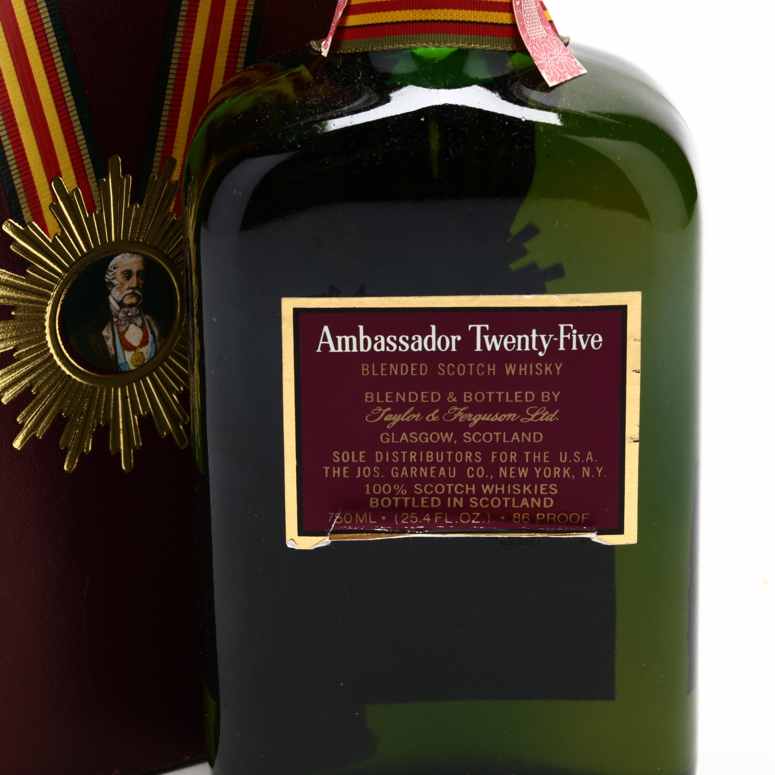 古酒　Ambassador Twenty-Five 25 Taylor & Ferguson Ambassador 25 Years Blended Scotch Whisky
