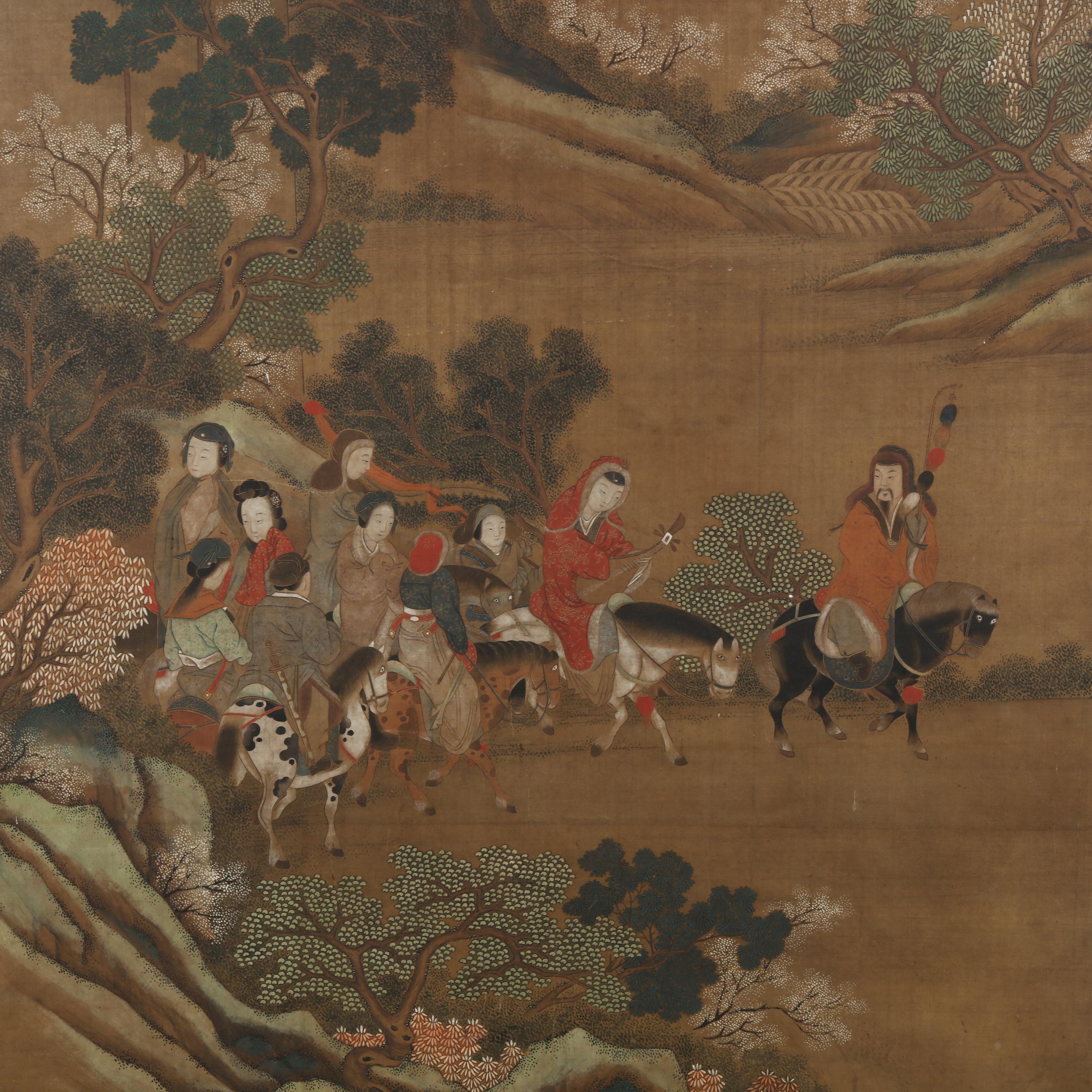 A Chinese Painting of Wang Zhaojun (Lot 134 - The Signature