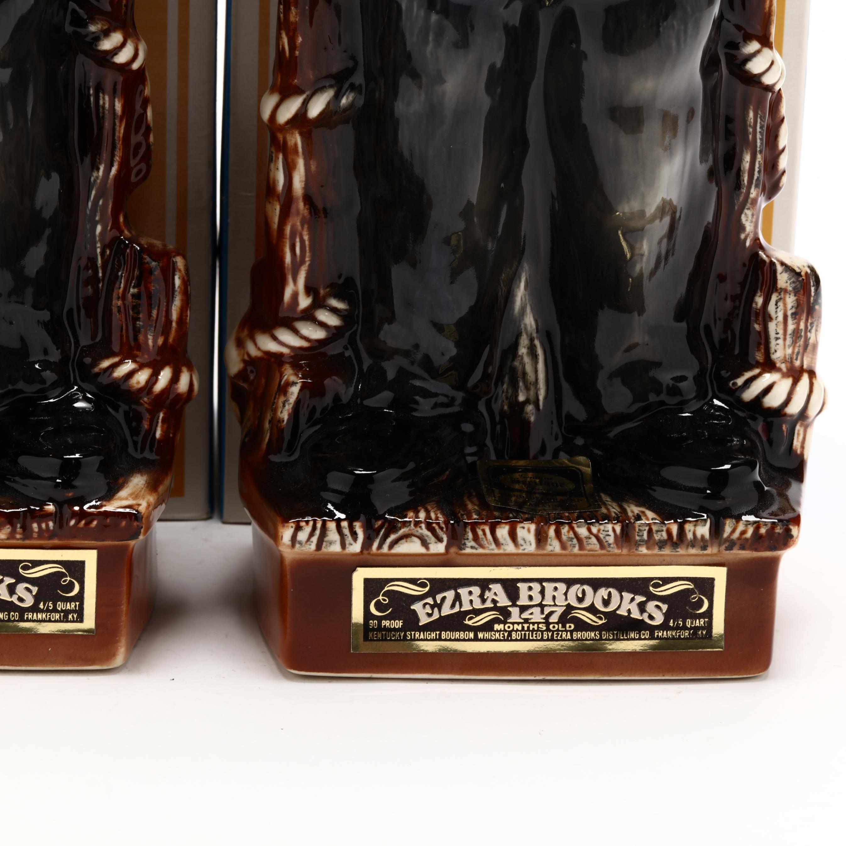 Ezra Brooks Whiskey in Old Sea Captain Decanters (Lot 3173 - Rare