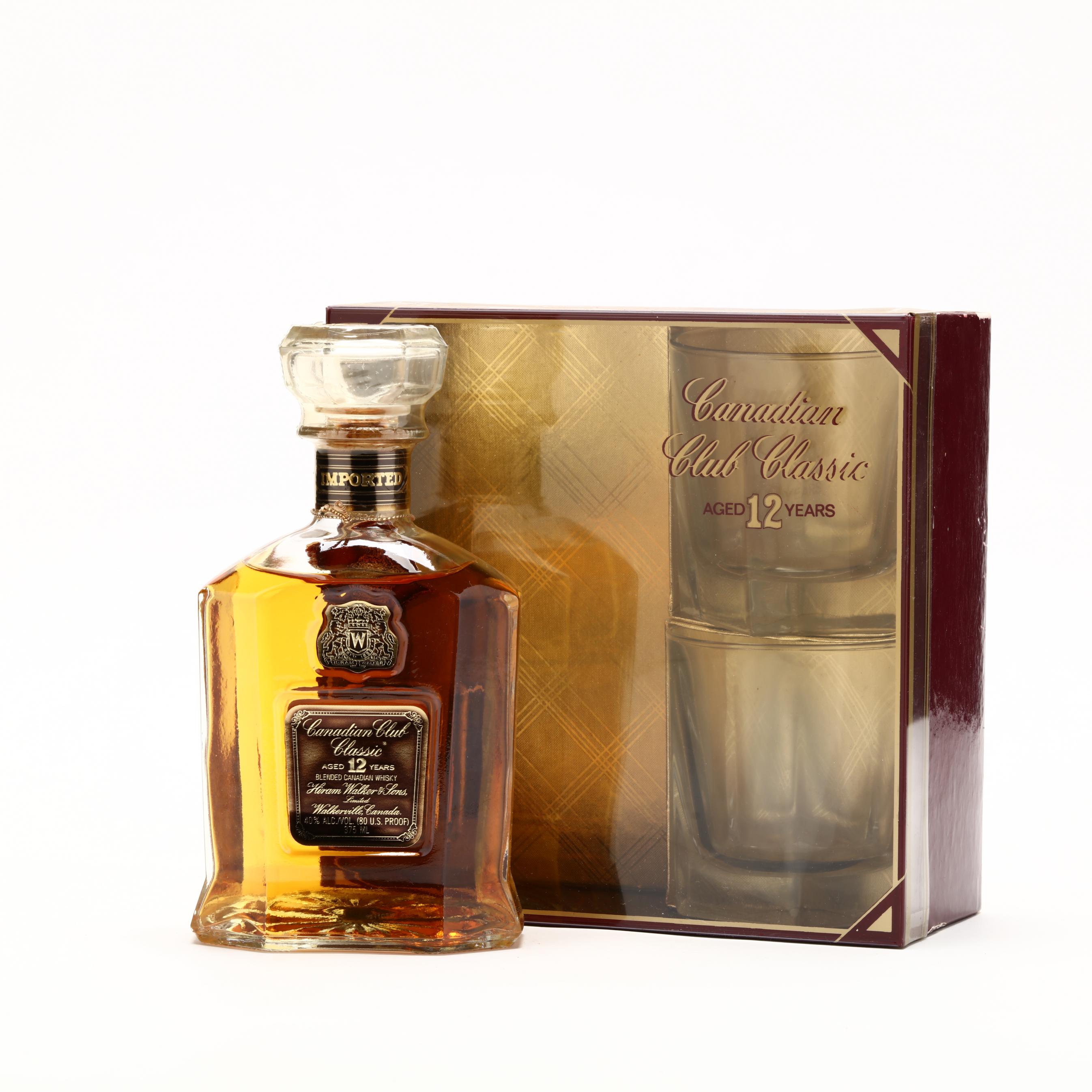 うのにもお得な Classic Club Canadian Whisky (Lot Set Gift Glasses & Bottle ウイスキー