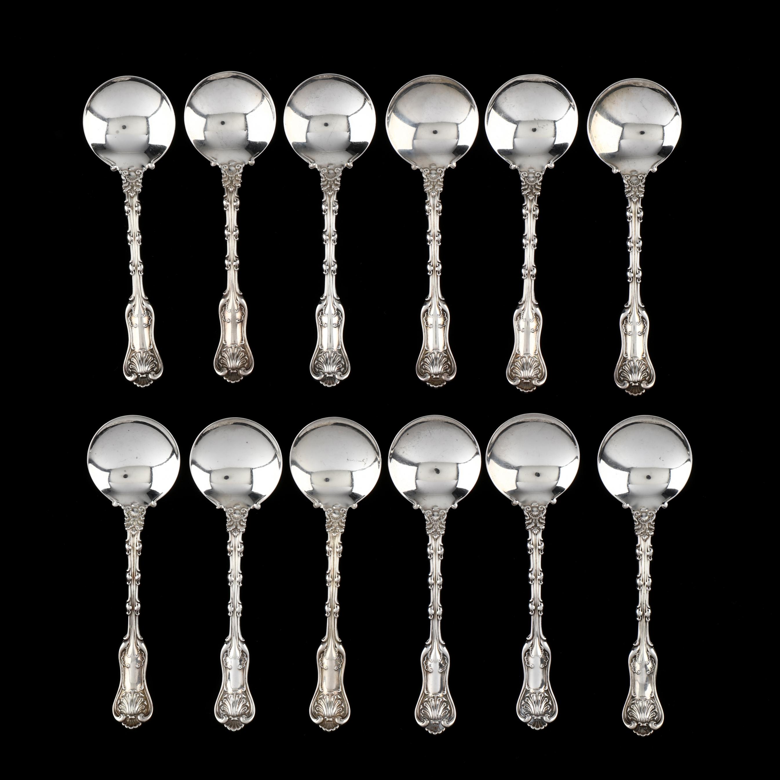 s Chantilly-Gorham Sterling Bouillon Soup Spoon 