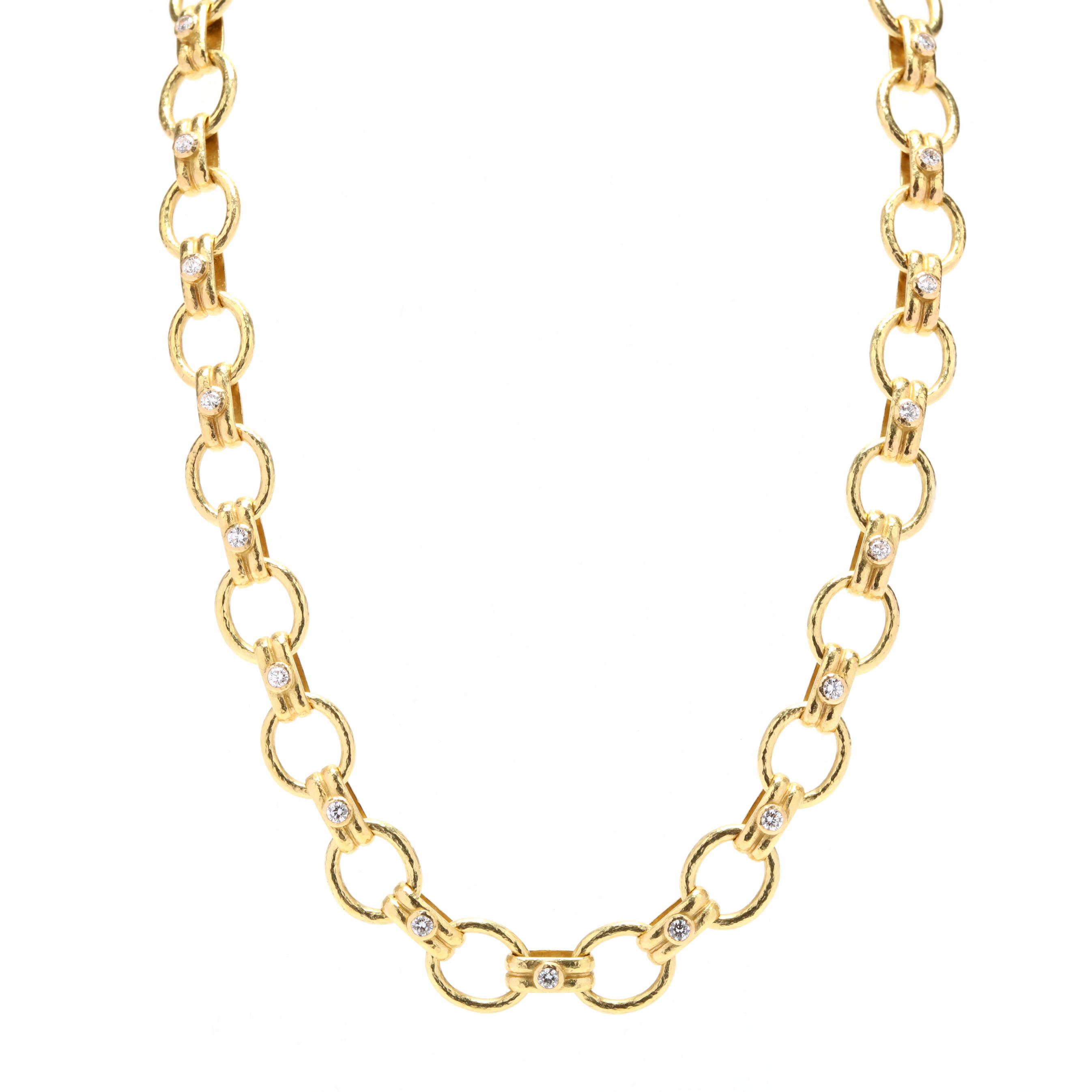 18KT Gold and Diamond <i>Rimini</i> Necklace, Elizabeth Locke