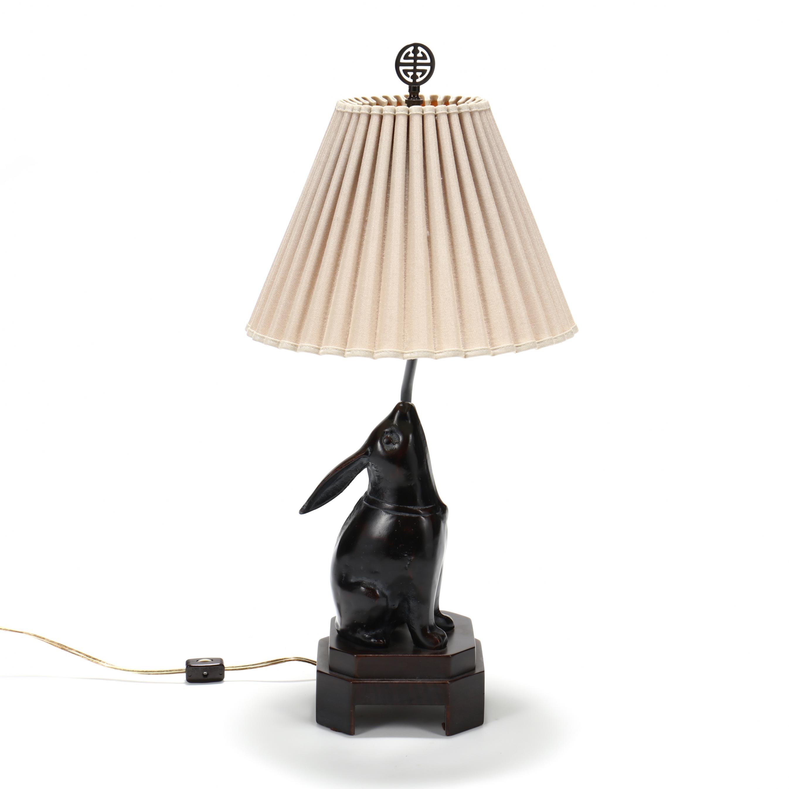 Bronze rabbit lamp hotsell