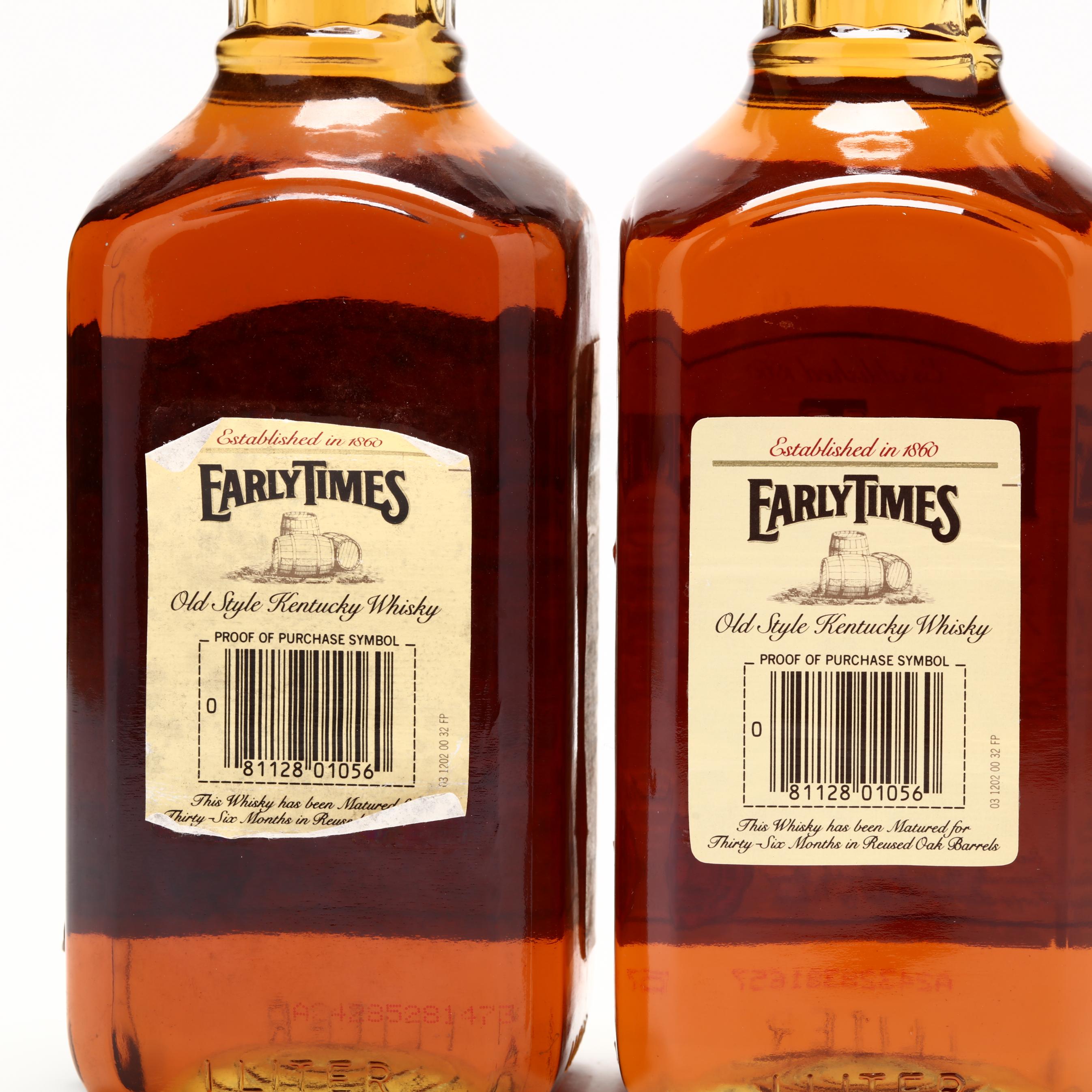 Early Times Bourbon Whisky (Lot 4058 - Rare SpiritsApr 30 Early Times Bourbon Whisky (Lot 4058 - Rare SpiritsApr 30
