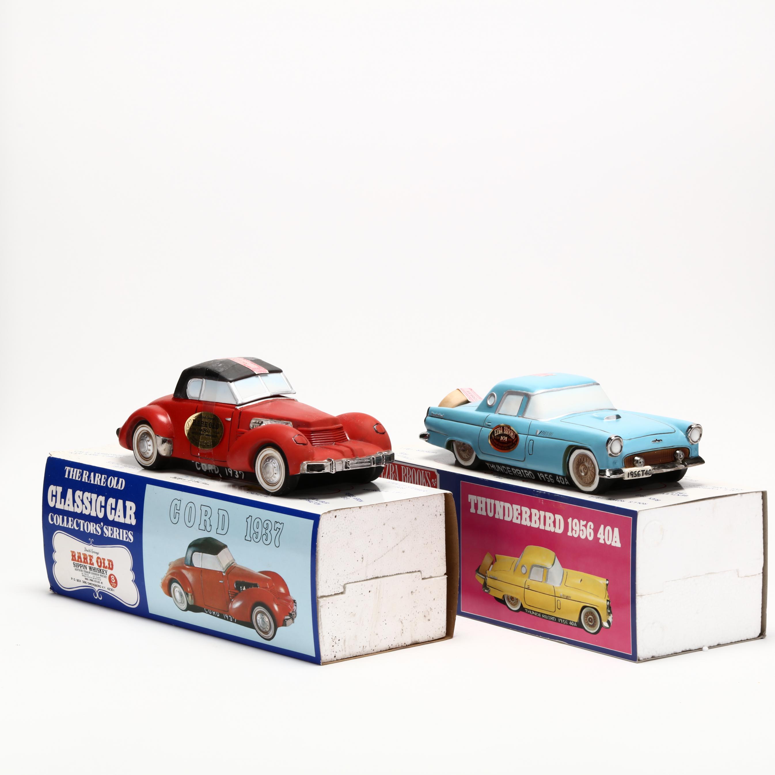 Ezra Brooks Whiskey in Vintage Car Decanters (Lot 4230 - )