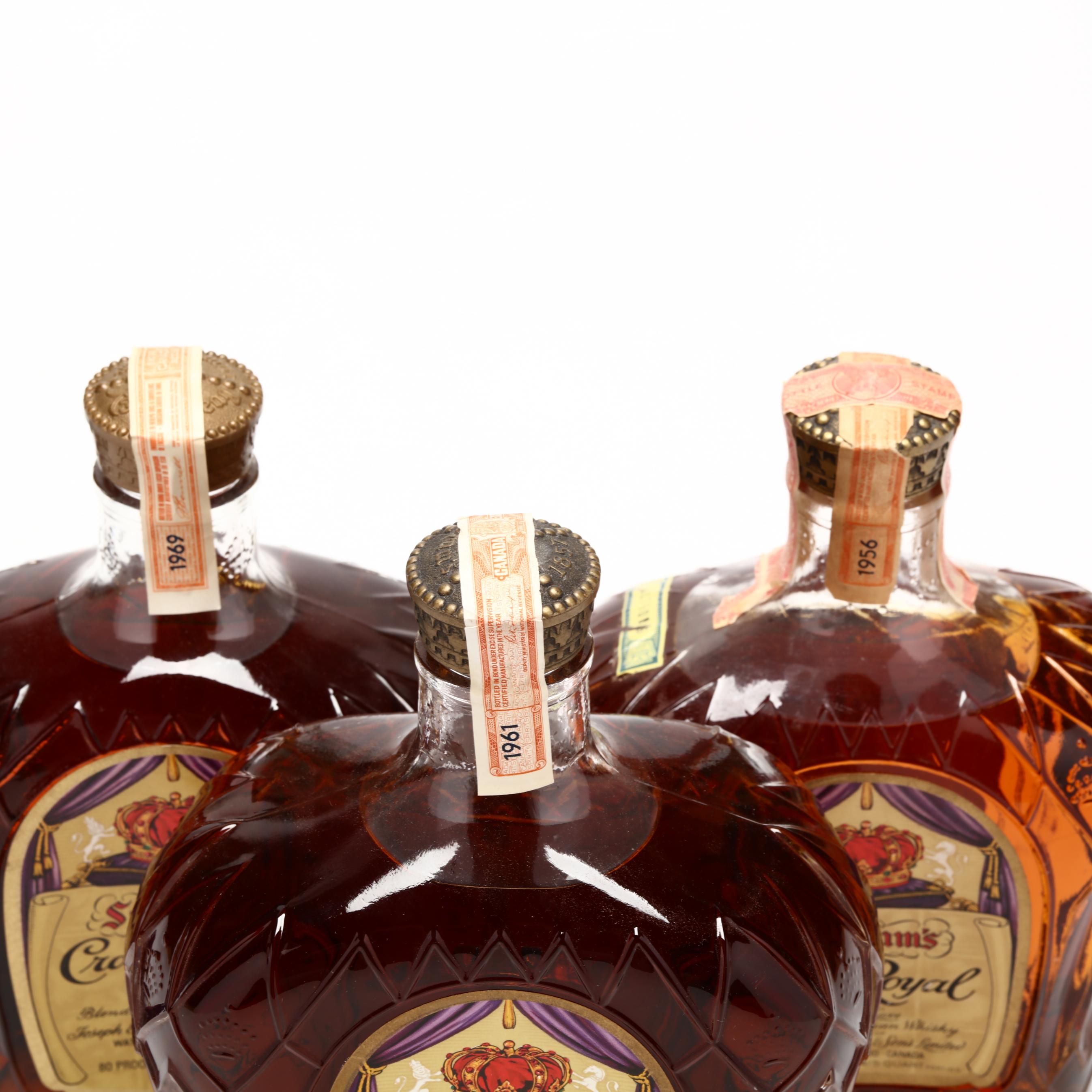 半額以下で買えるクーポン特集 Seagram's Rare - 4165 (Lot Whisky Canadian Royal Crown ブランデー