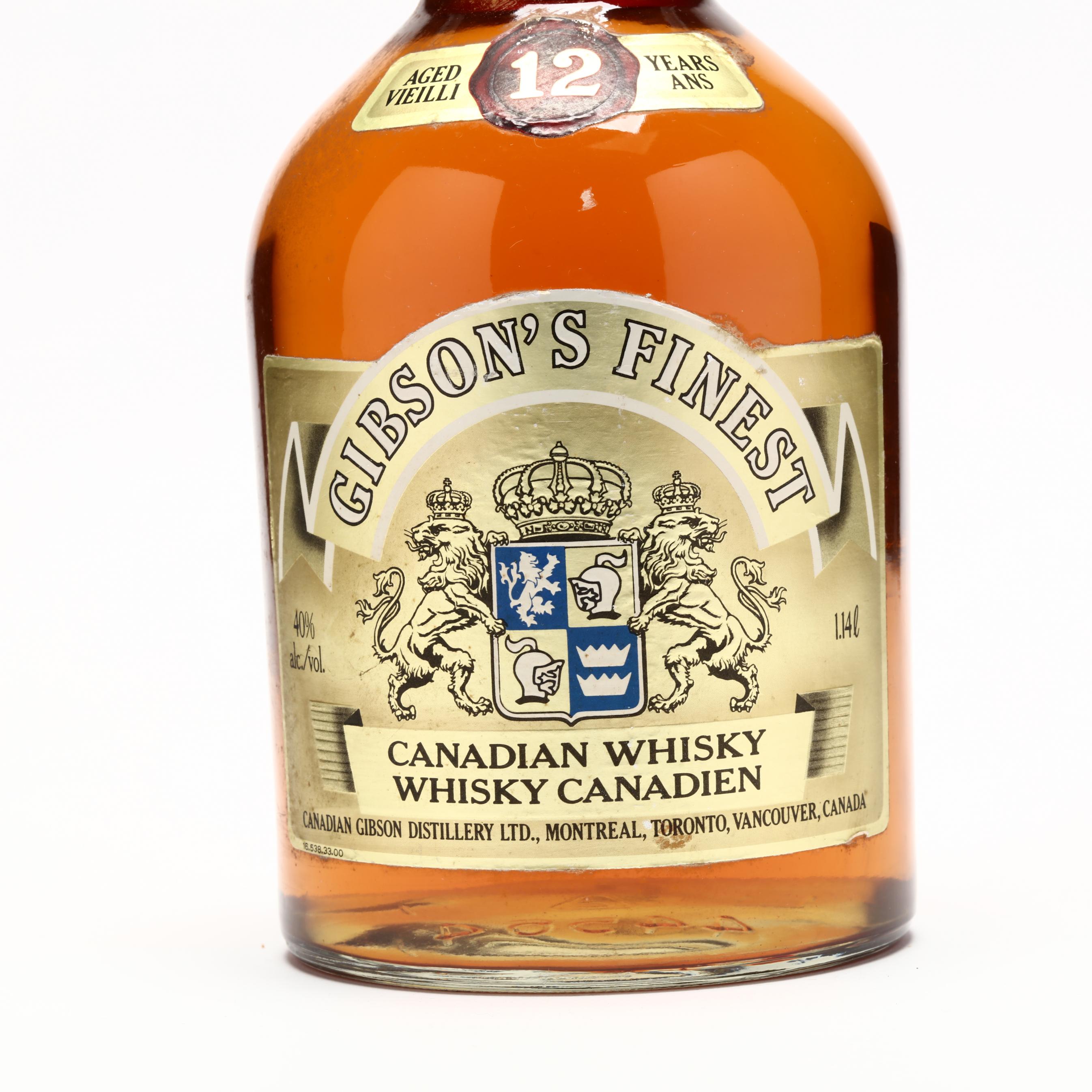 Gibson's Finest Canadian Whisky (Lot 4162 - )
