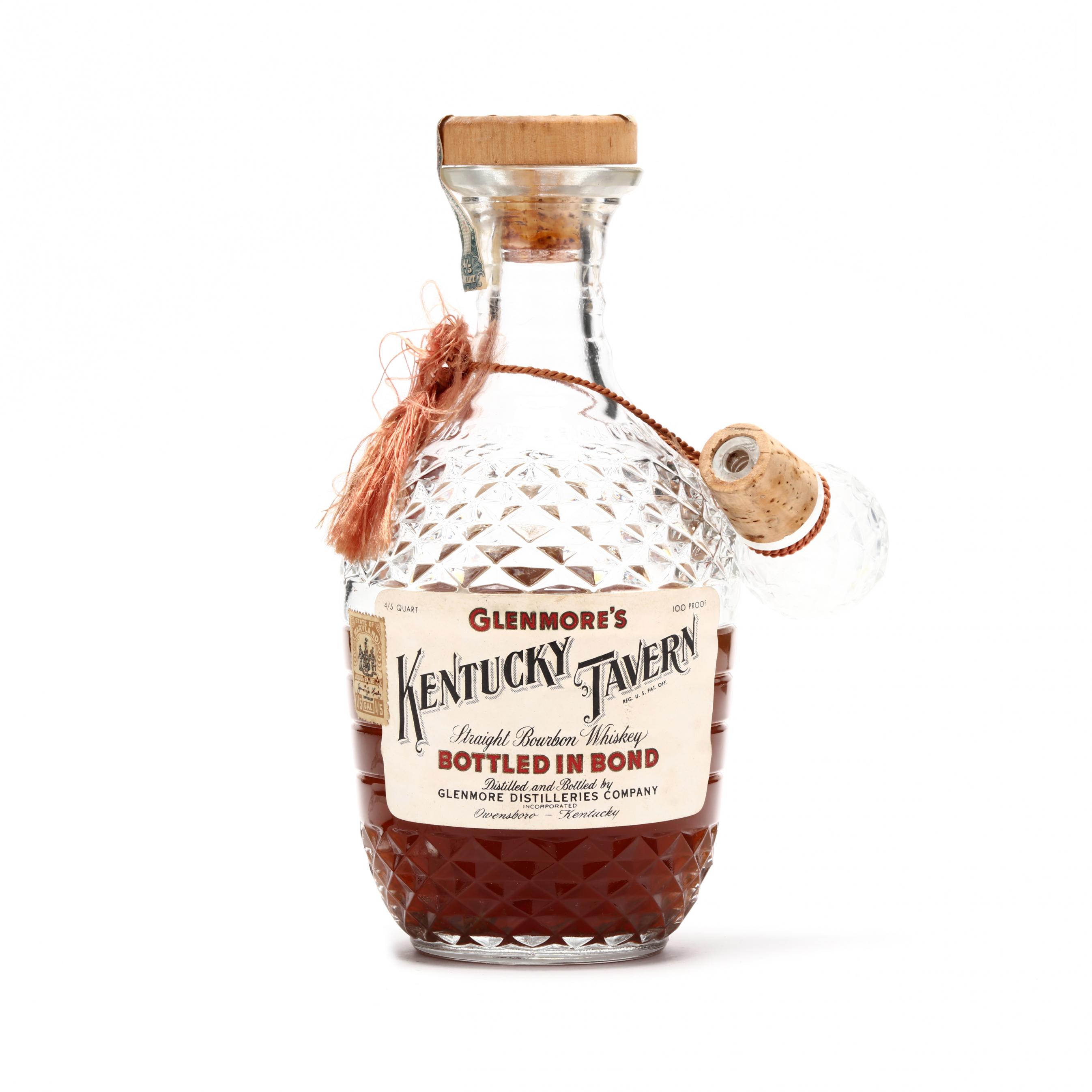Old Kentucky Tavern Straight Bourbon Whiskey Double Shot Rocks Glass
