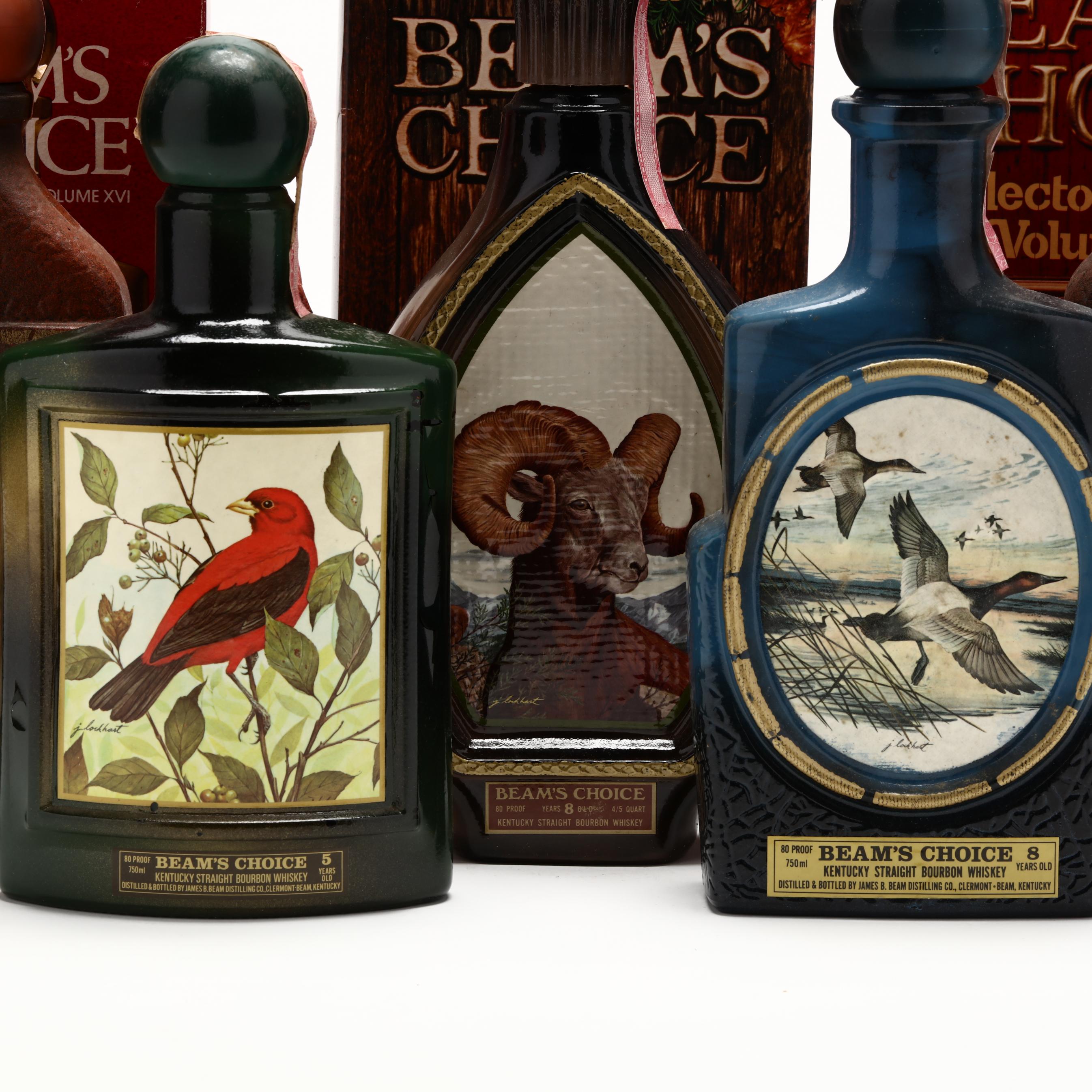 Jim Beam Kentucky Straight Bourbon Whiskey, J. Lockhart Decanters