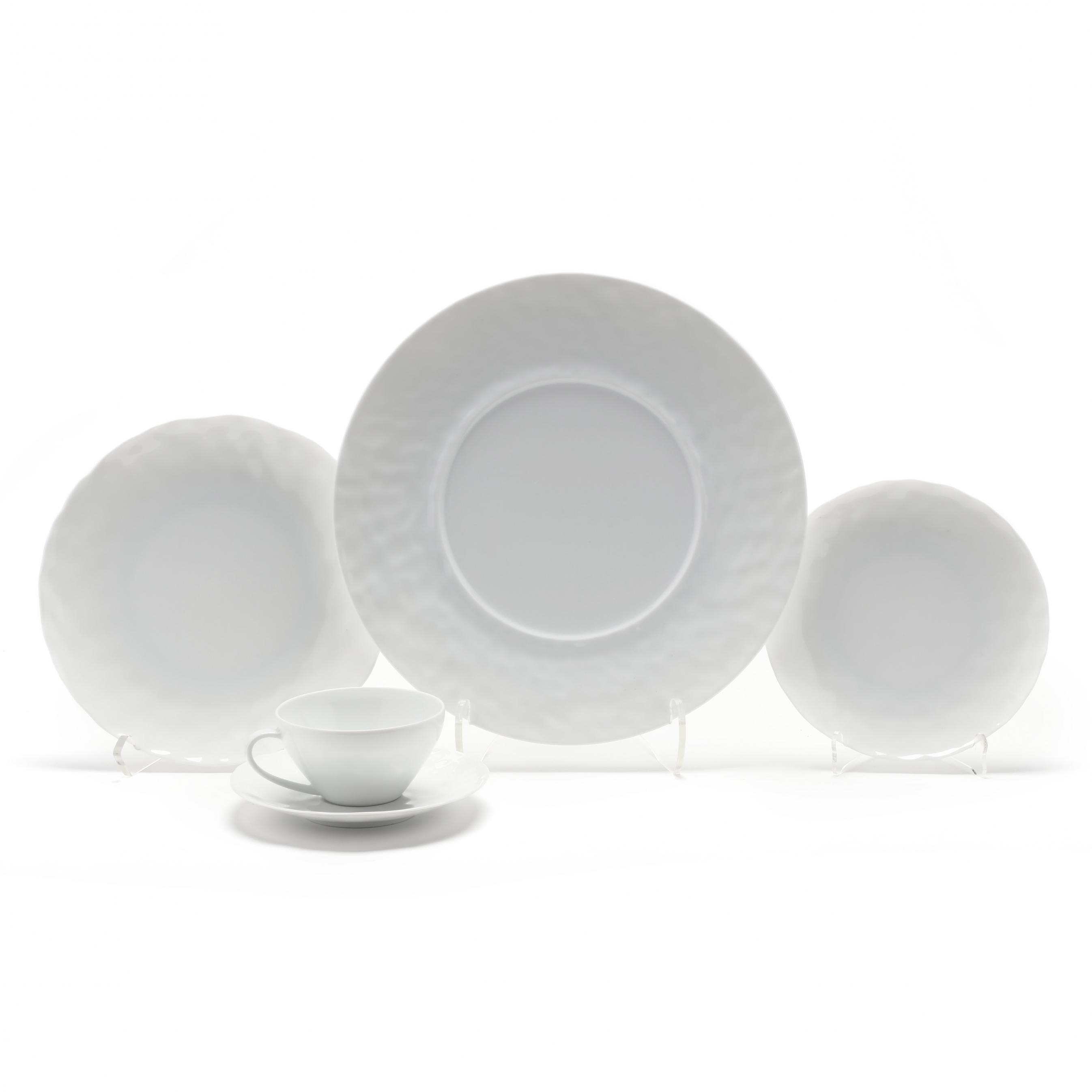 96) Pieces of Bernardaud Limoges Digital Porcelain Dinner Service