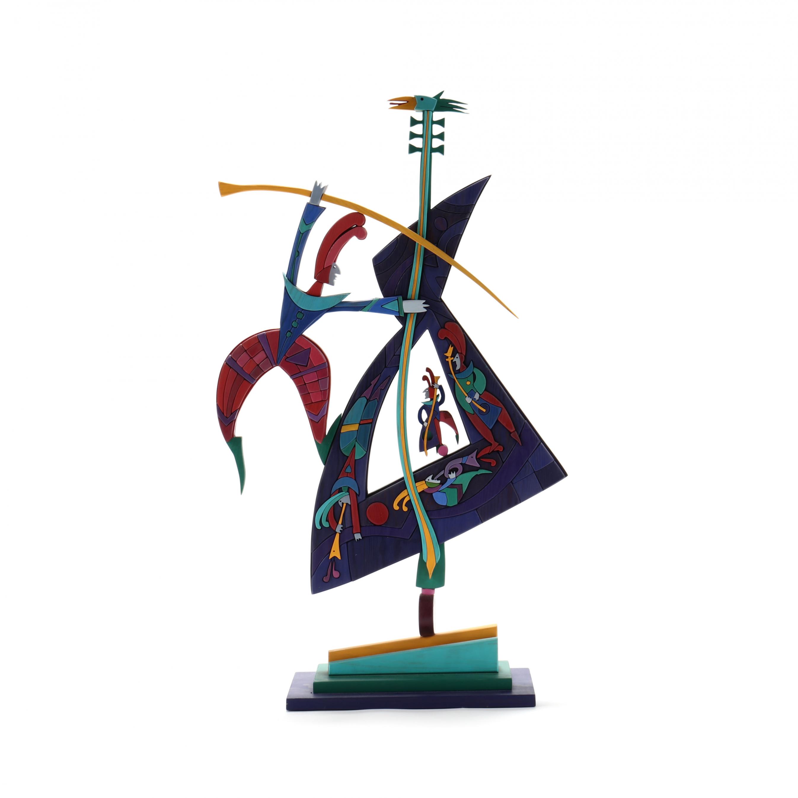 Werner Arnold (Swiss, 1905-1999), Big Bass Wood Sculpture (Lot
