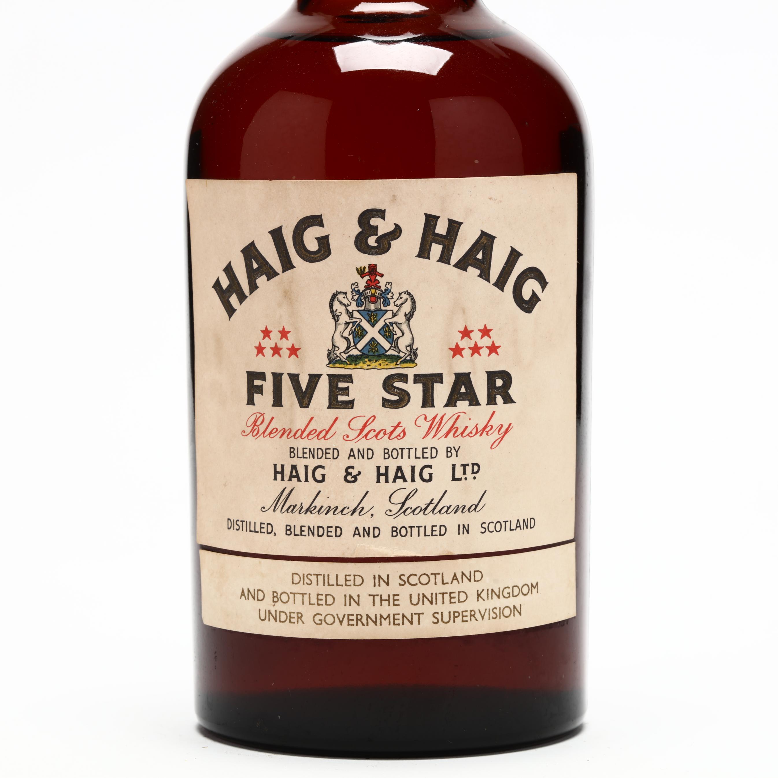 Haig & Haig Five Star Scots Whisky (Lot 6087 - Rare SpiritsJun 11