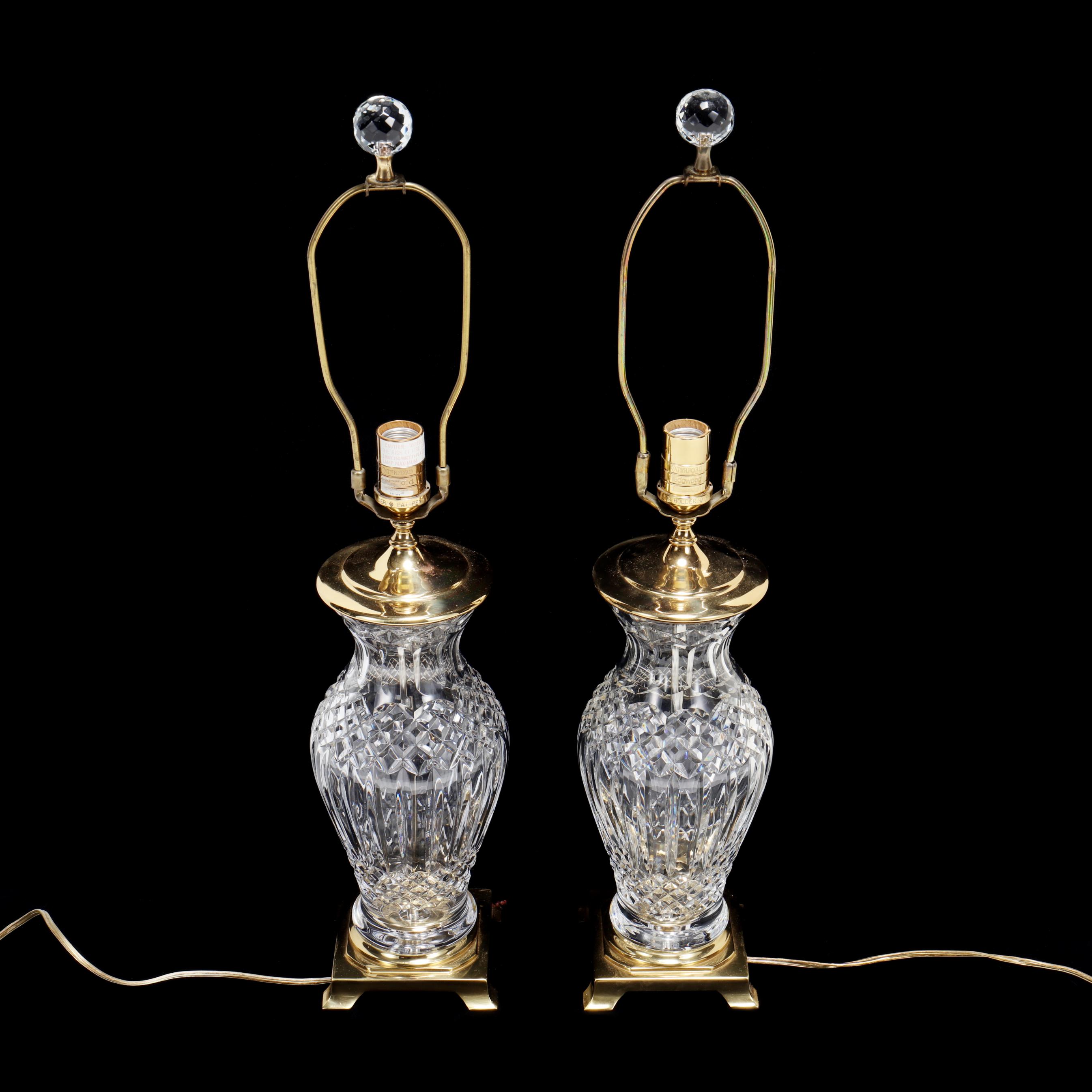 Waterford, Pair of Cut Crystal Table Lamps (Lot 1355 - The Memorial Day  AuctionMay 31, 2021, 9:00am), image size:2692x2692