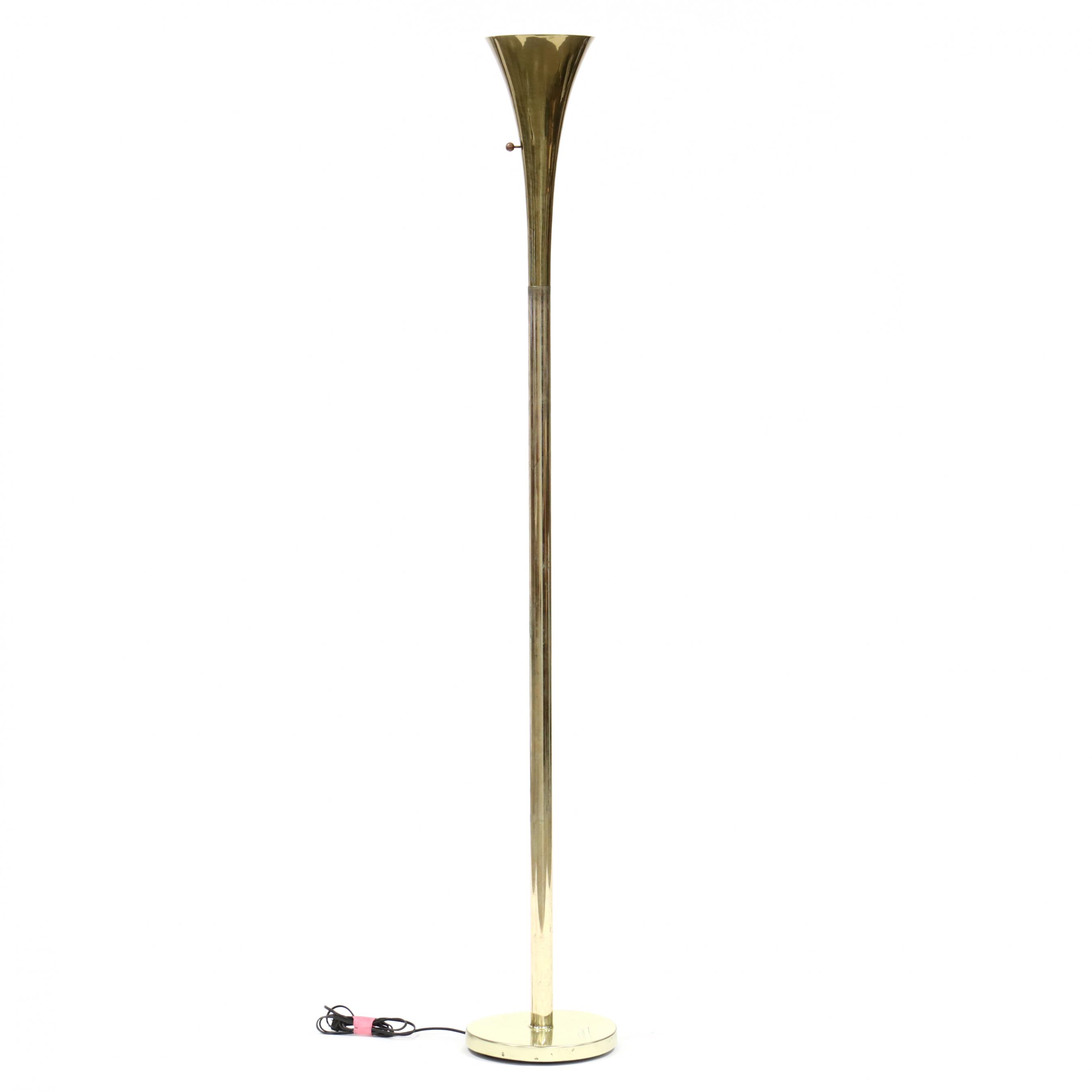 Brass torchiere lamp hotsell