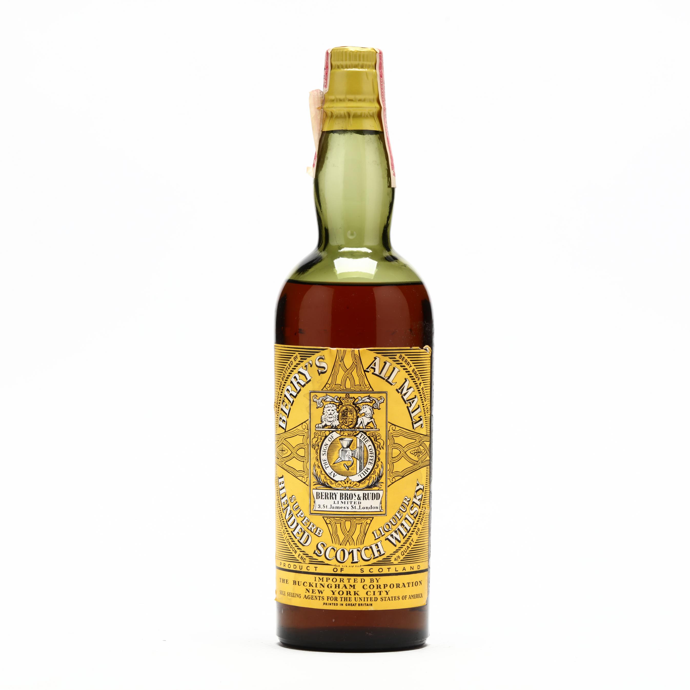 全国送料無料の通販 Whisky Scotch Malt All Berry's (Lot SpiritsJun Rare - 6122 ウイスキー