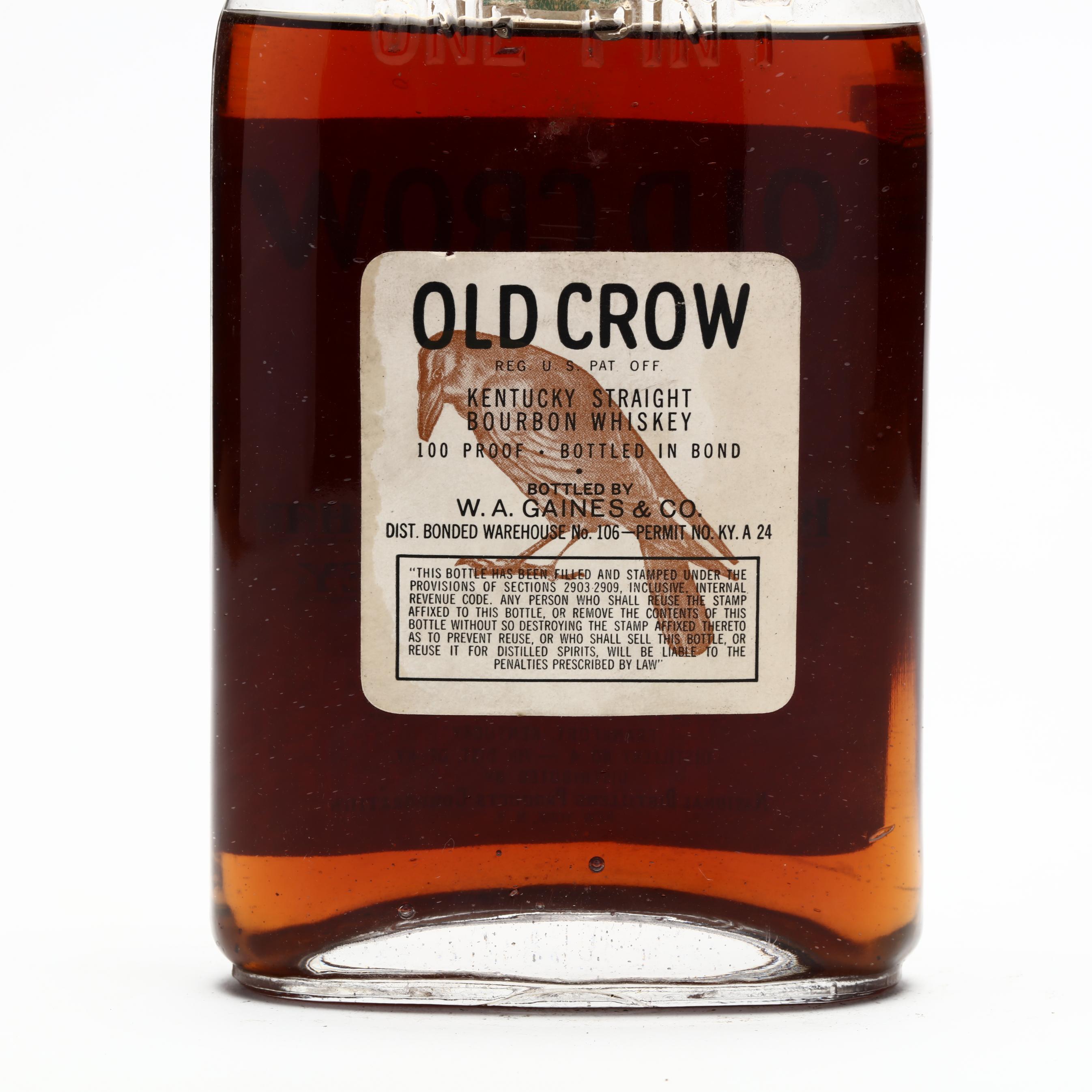Old Crow Bourbon Whiskey (Lot 6044 - Rare SpiritsJun 11, 2021, 12
