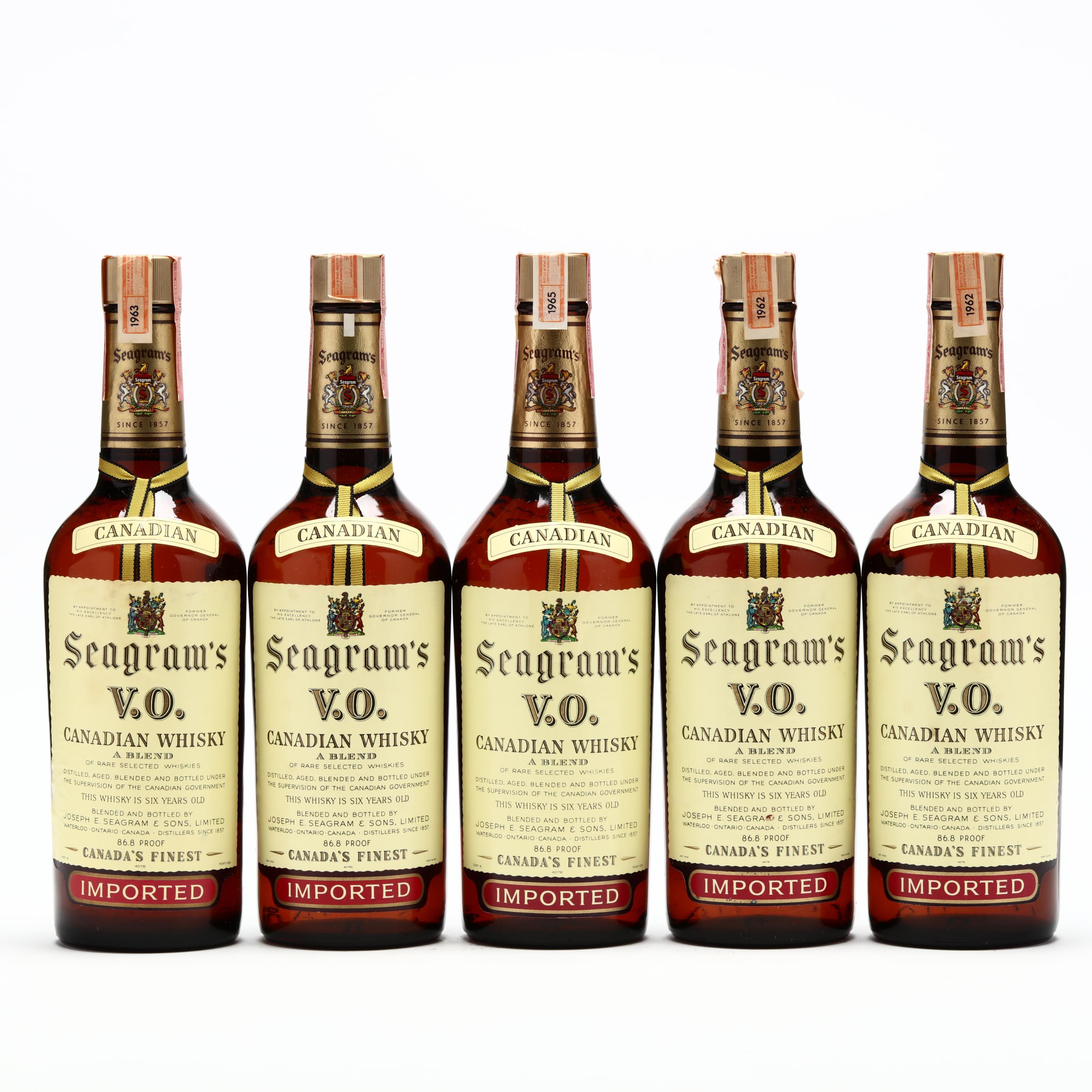 Seagram's V.O. Canadian Whisky (Lot 6283 - Rare SpiritsJun 11