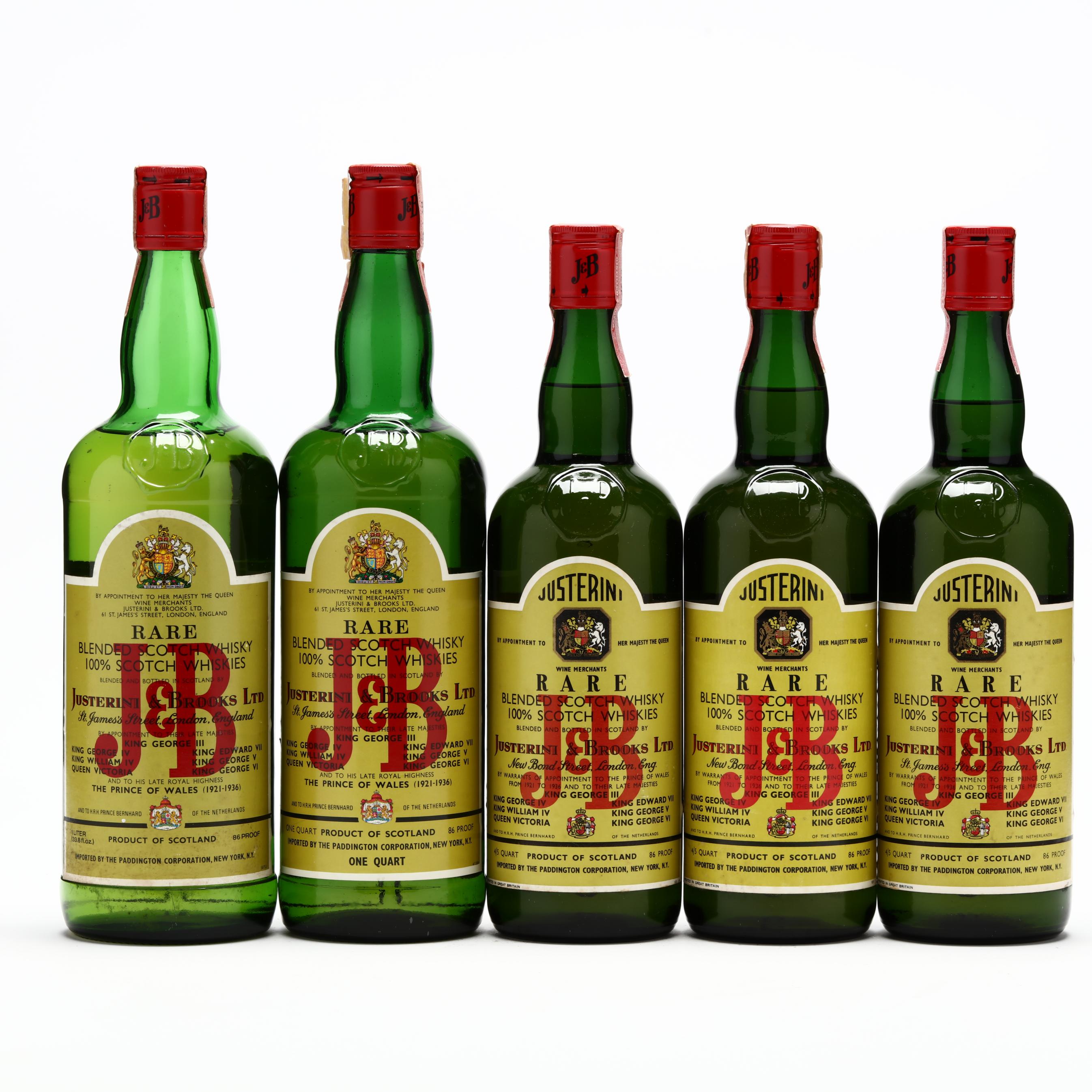 J&B Justerini & Brooks Rare Blended Scotch Whisky (Lot 6156 J&B Justerini & Brooks Rare Blended Scotch Whisky (Lot 6156