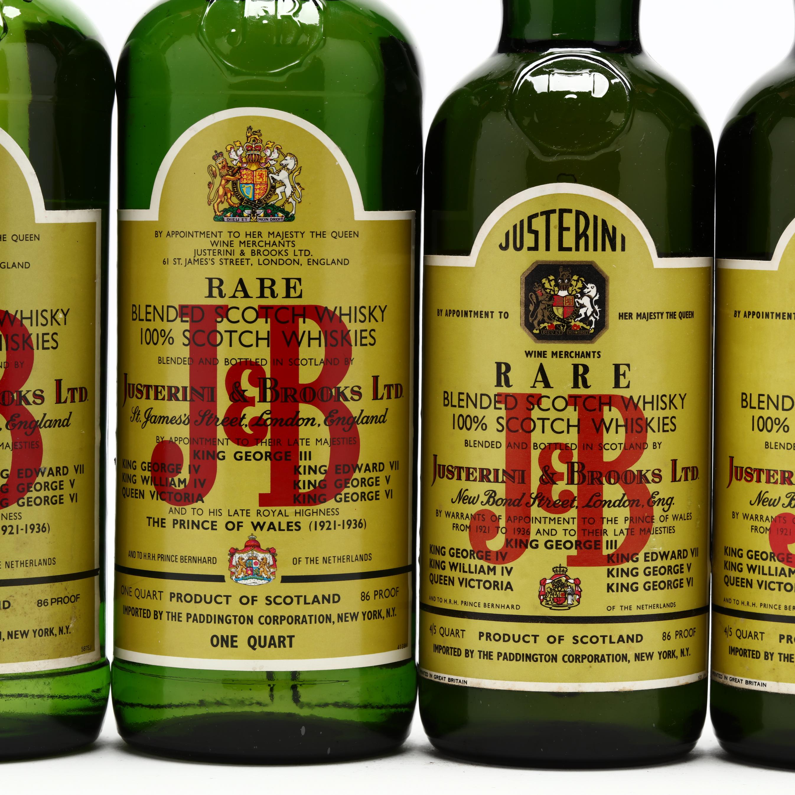 J&B Justerini & Brooks Rare Blended Scotch Whisky (Lot 6156