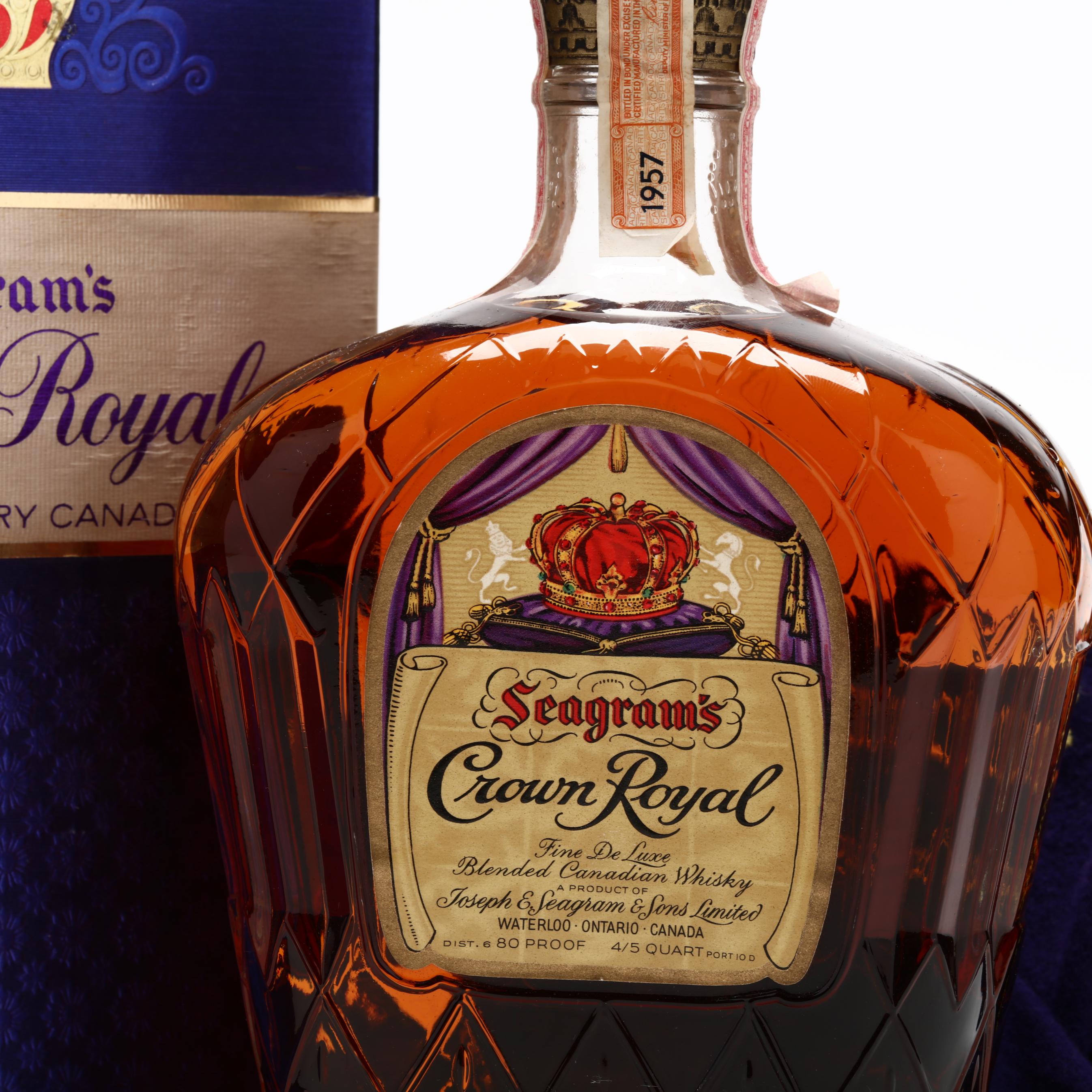 日本全国送料無料商品 | 特集 | Seagram's Crown Royal Canadian Whisky (Lot 6281 - Rare ブランデー