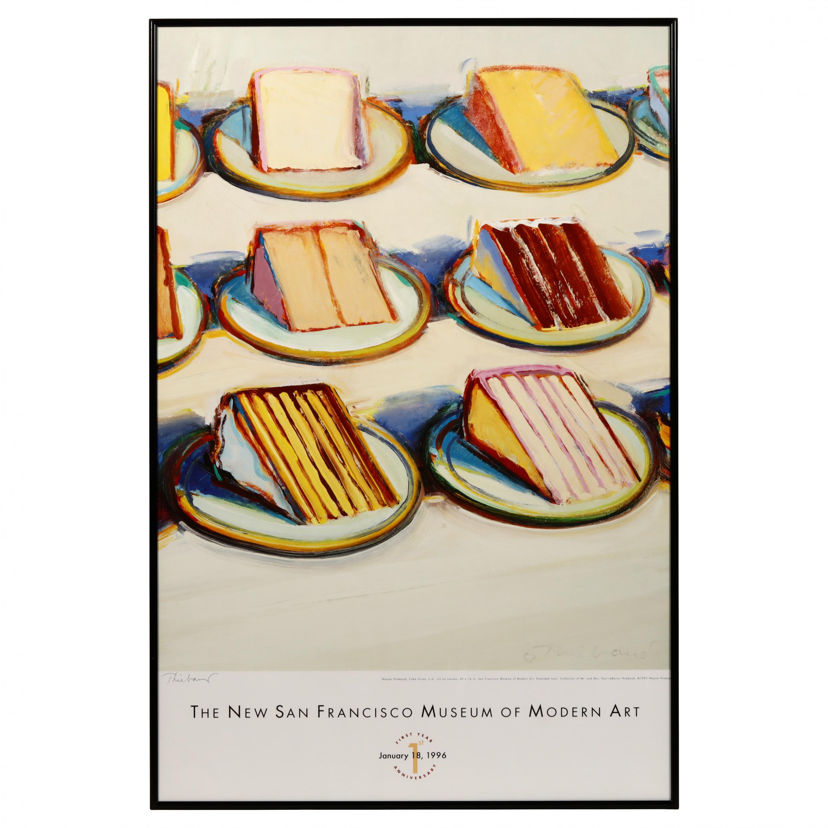 A Wayne Thiebaud Exhibition Poster (1996), Artist Signed (Lot 2261