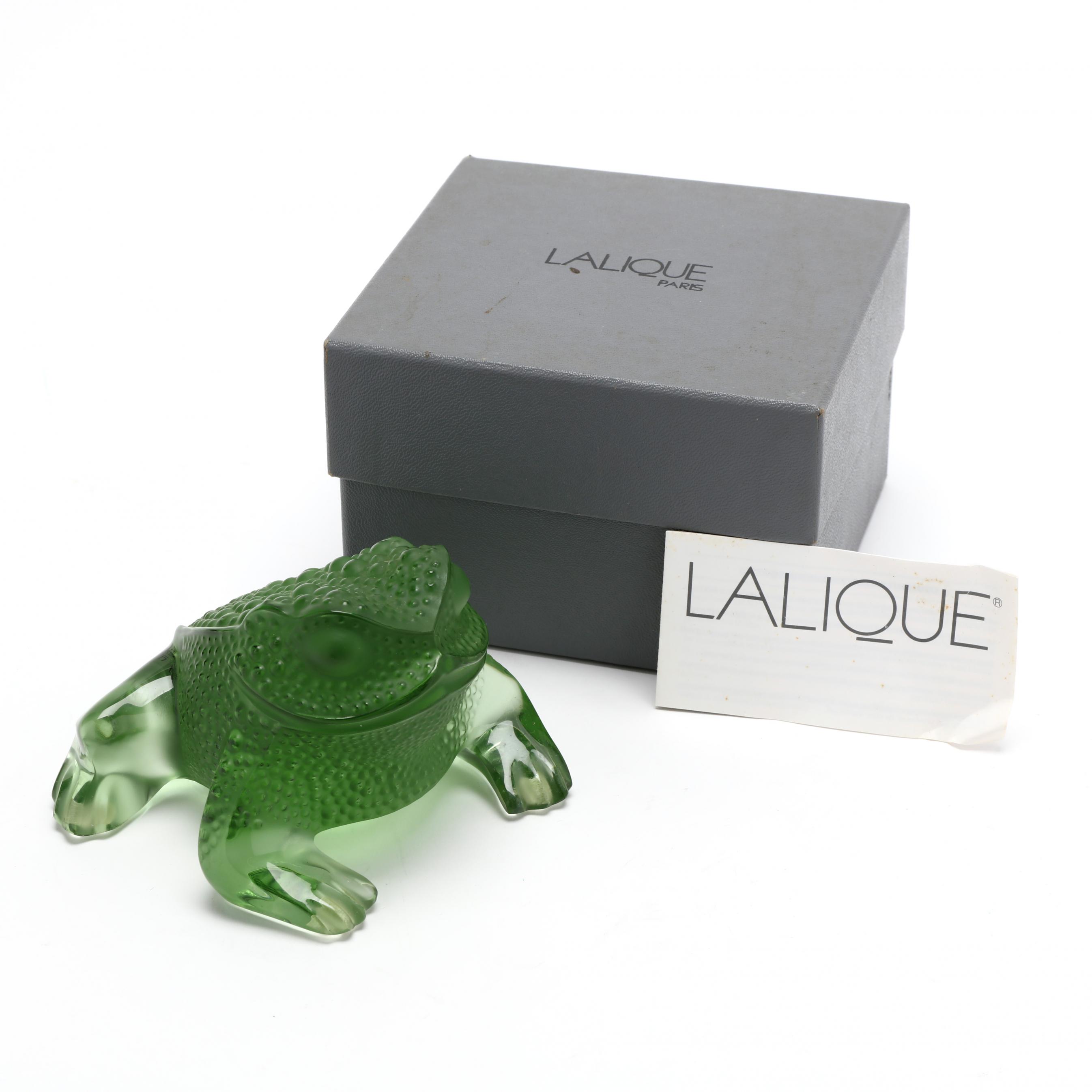 Lalique, Gregoire Green Crystal Toad (Lot 2148 - June Estate